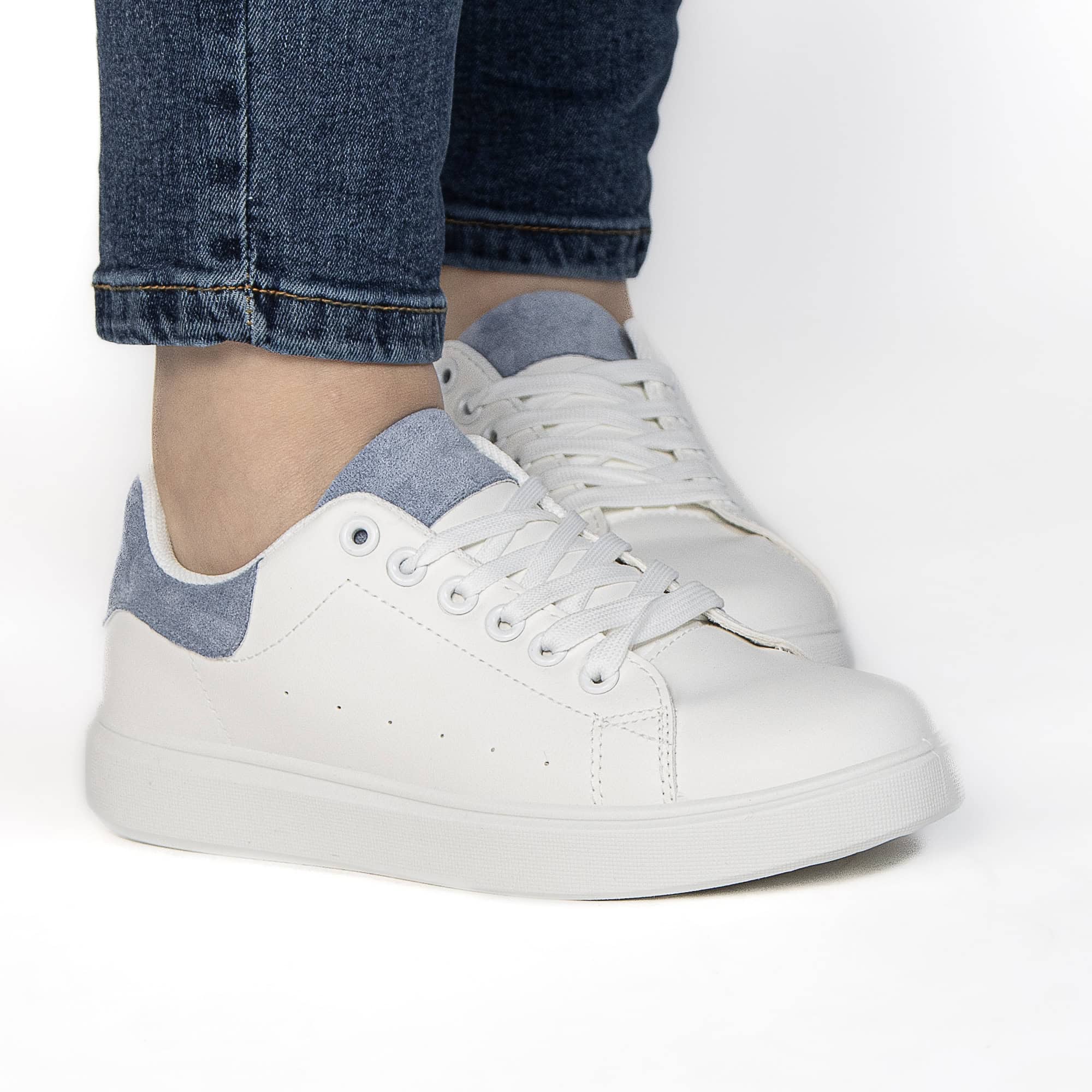 SIVY – Baskets à plateforme en Bleu.