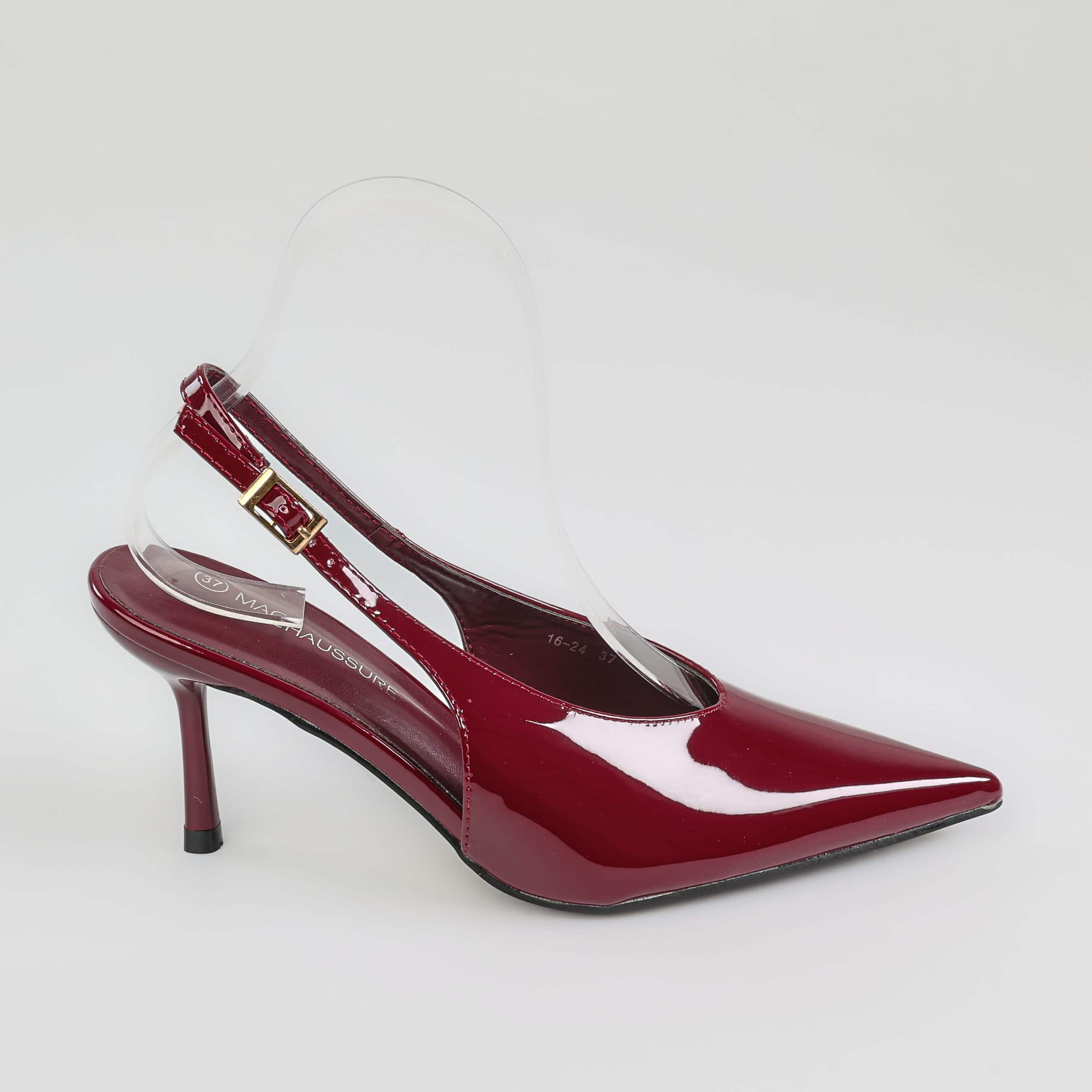 Ocre – Escarpins Femmes en Bordeau.