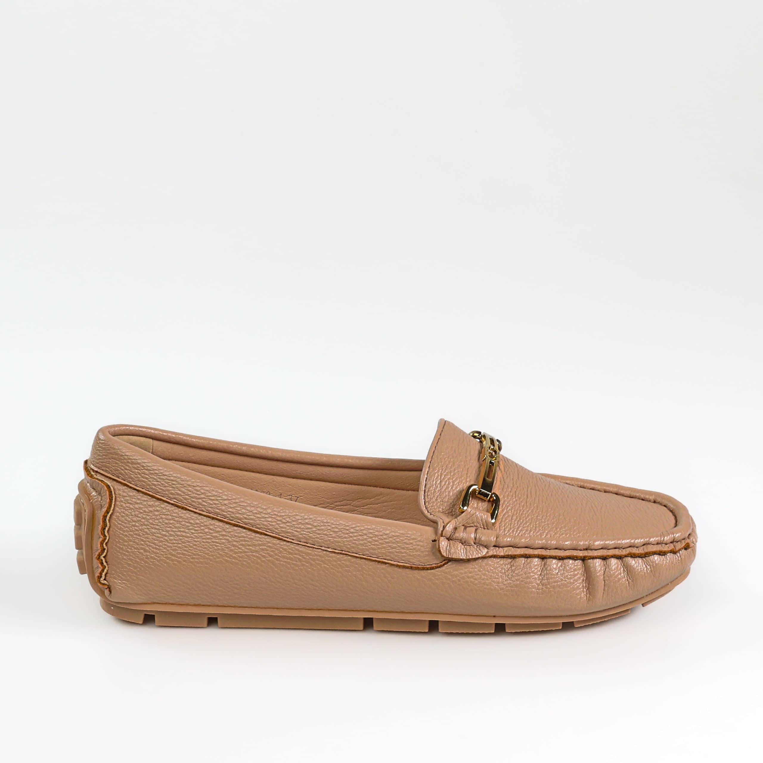 Fibre – Mocassins confortables en Beige.