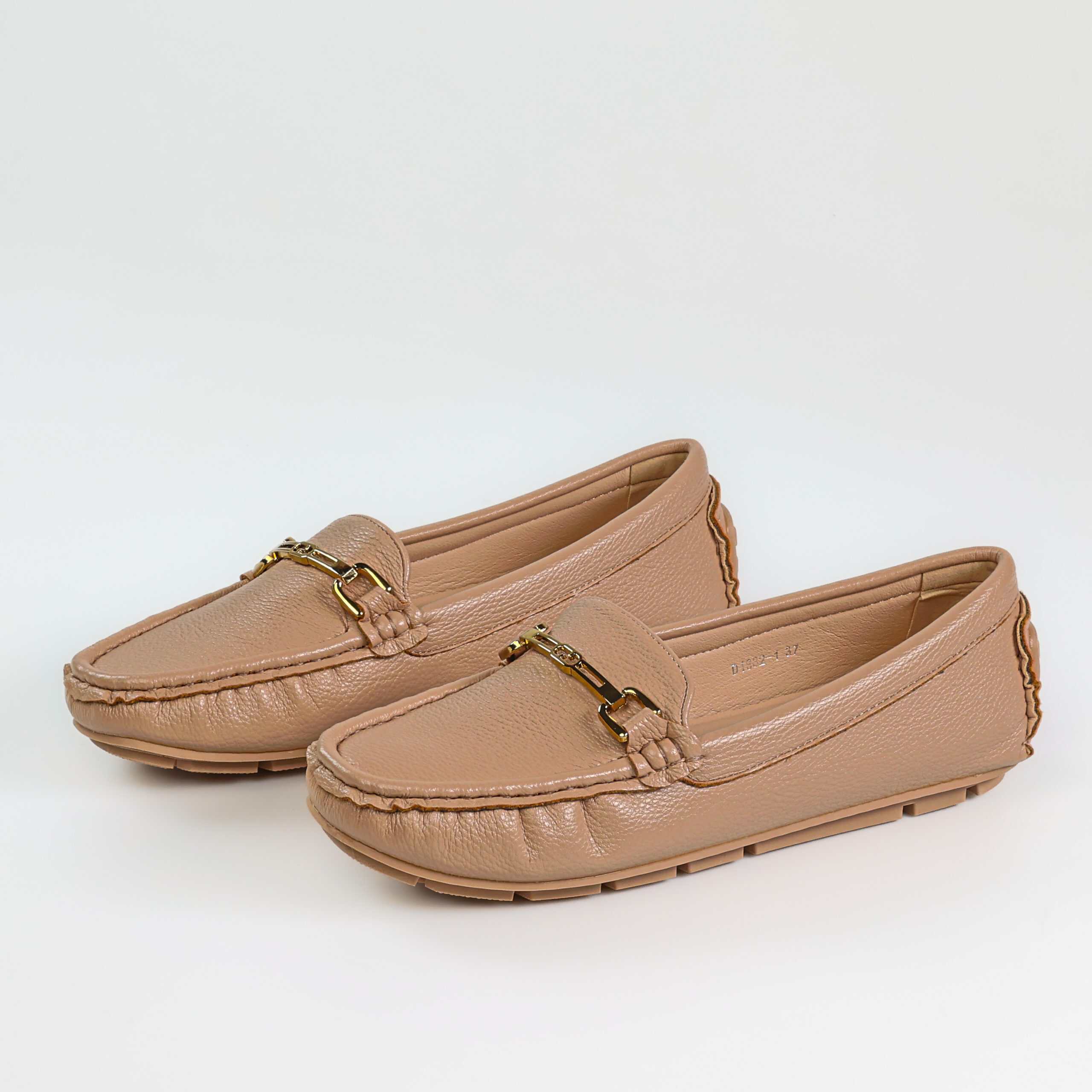 Fibre – Mocassins confortables en Beige.