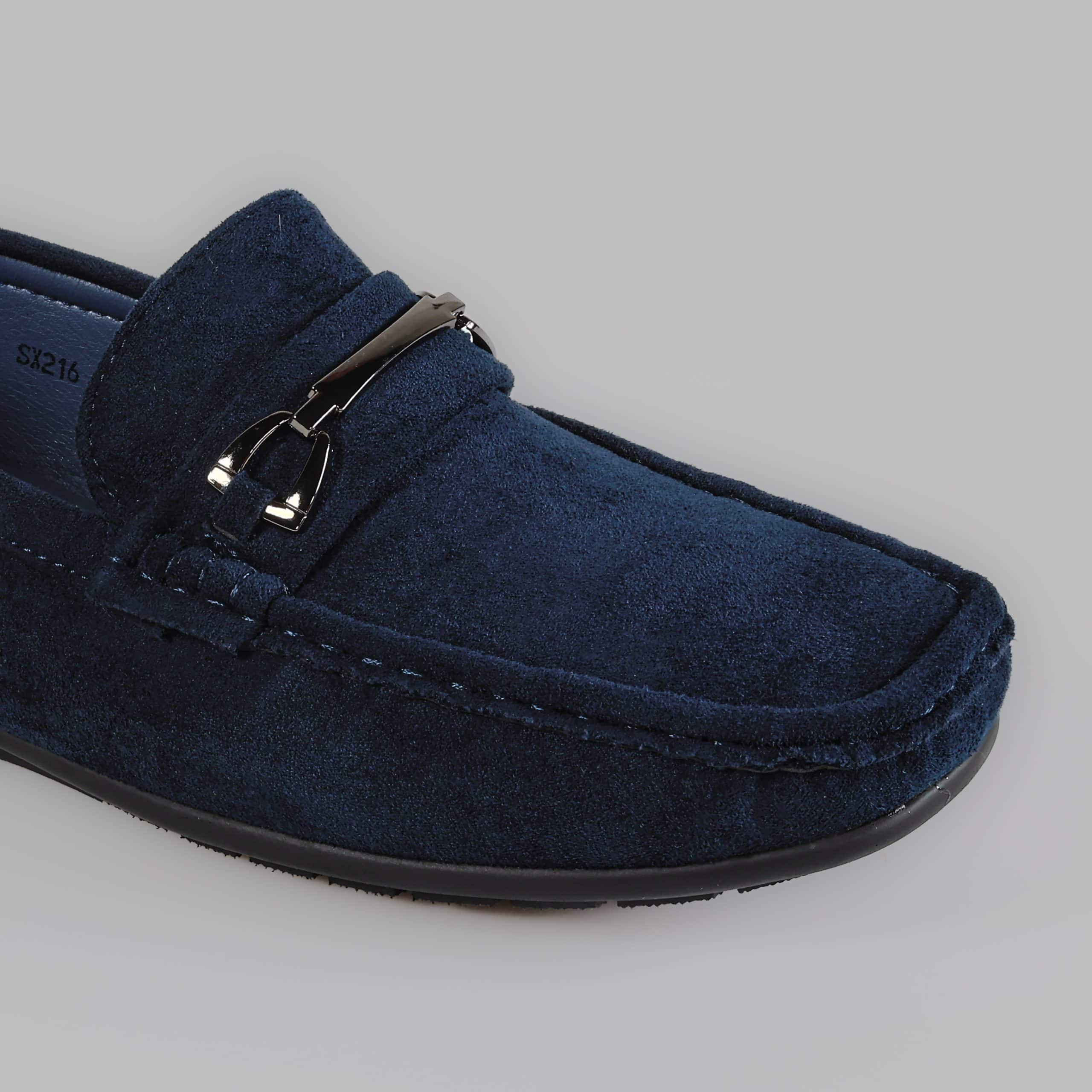 Emiliano – Mocassins Hommes en Bleu.
