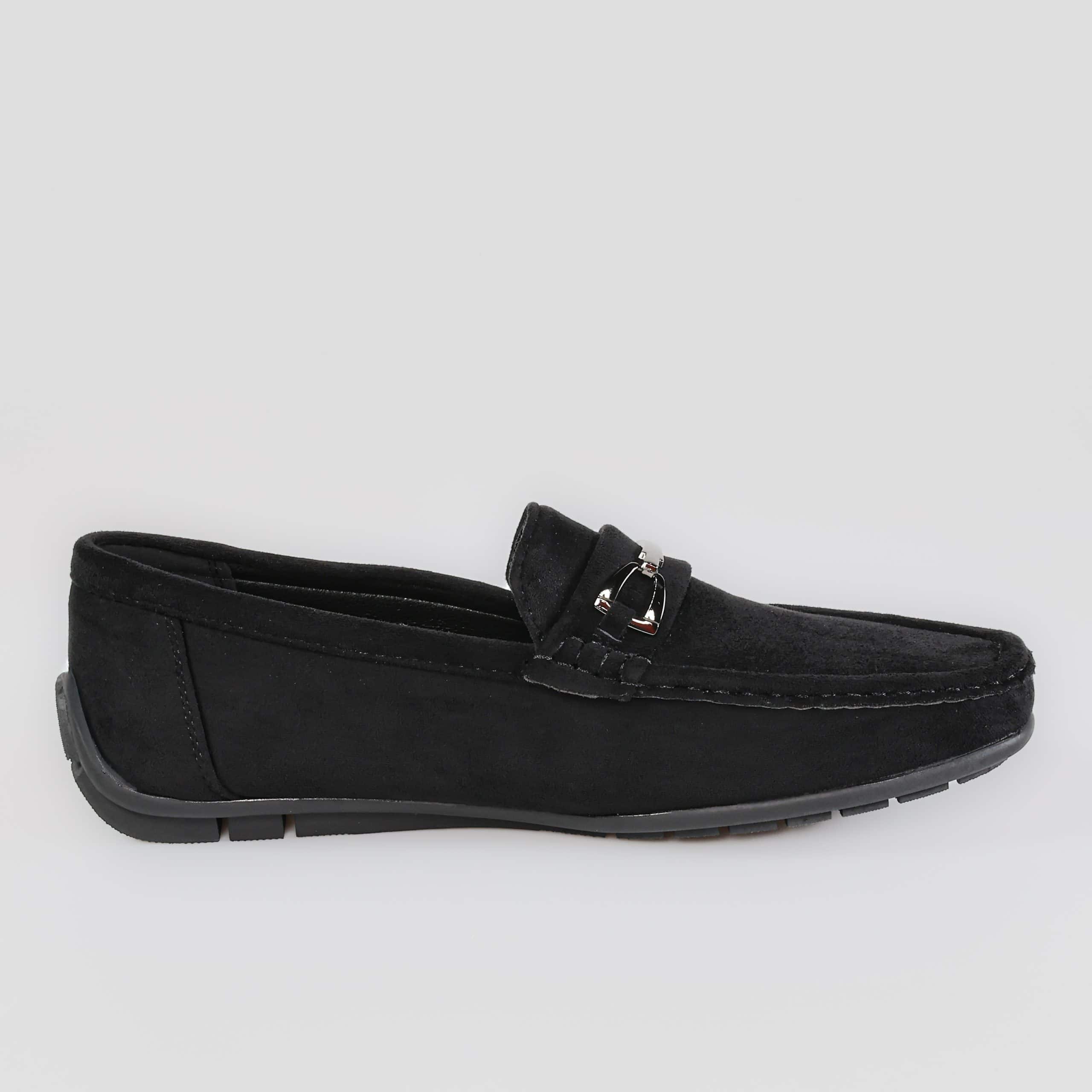 Emiliano – Mocassins Hommes en Noir.