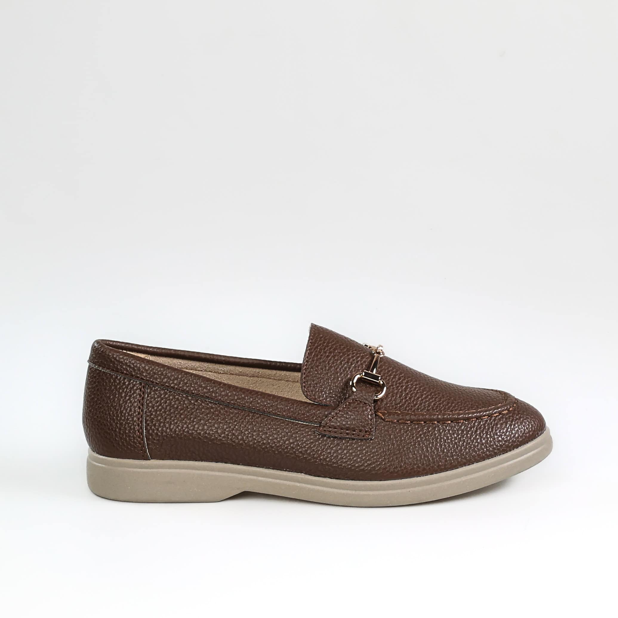 Passage – Mocassins Femmes en Coffee.