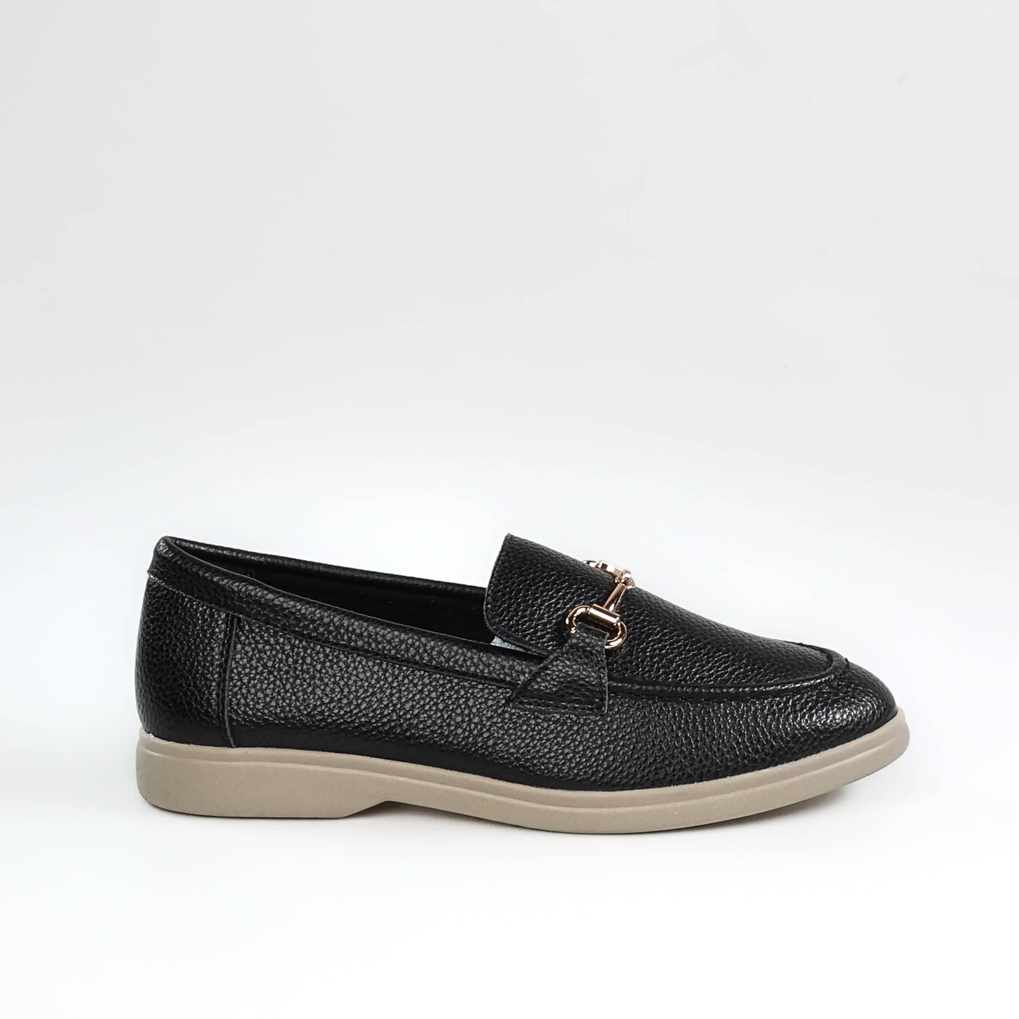 Passage – Mocassins Femmes en Noir.