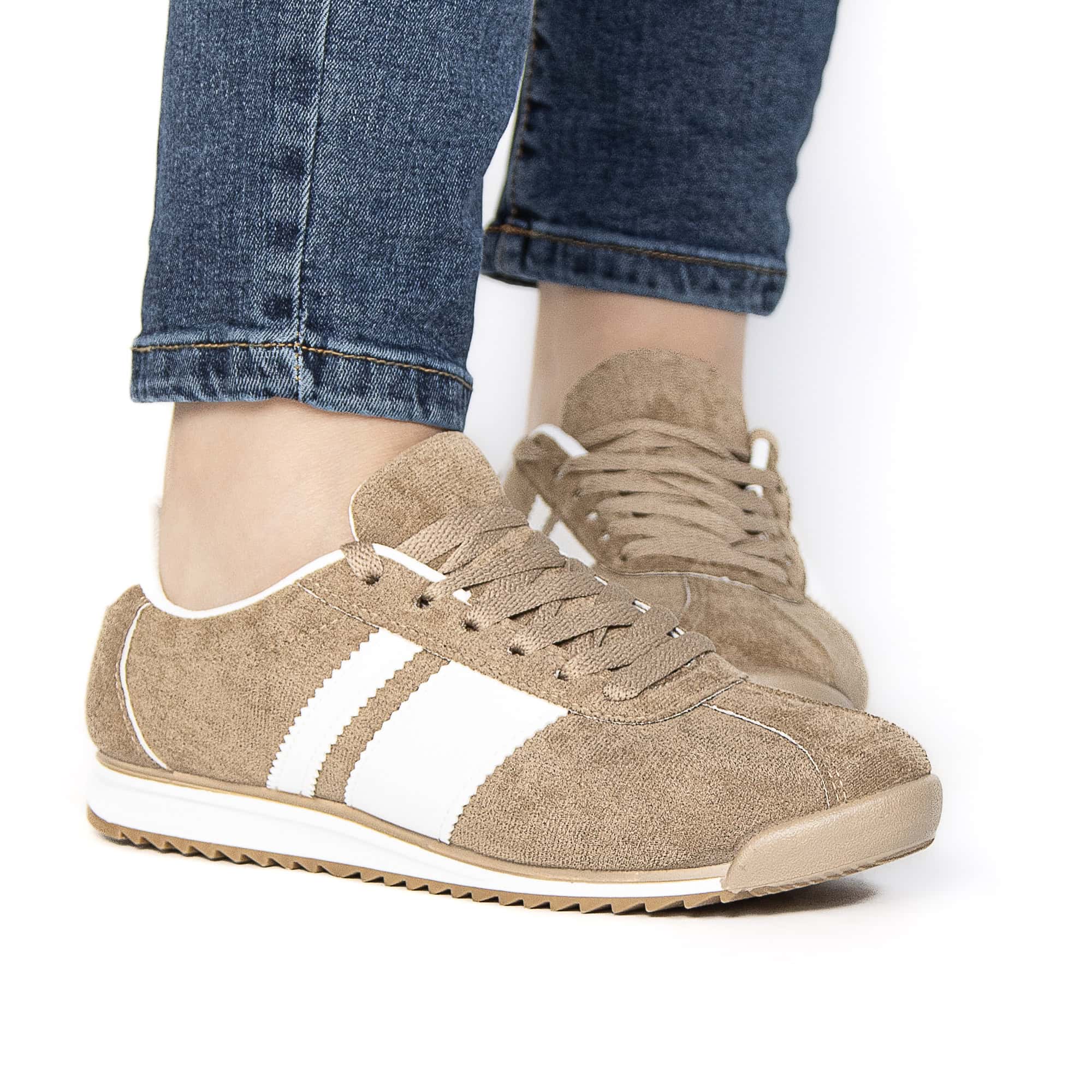 FELLA – Baskets Femmes en Kaki.