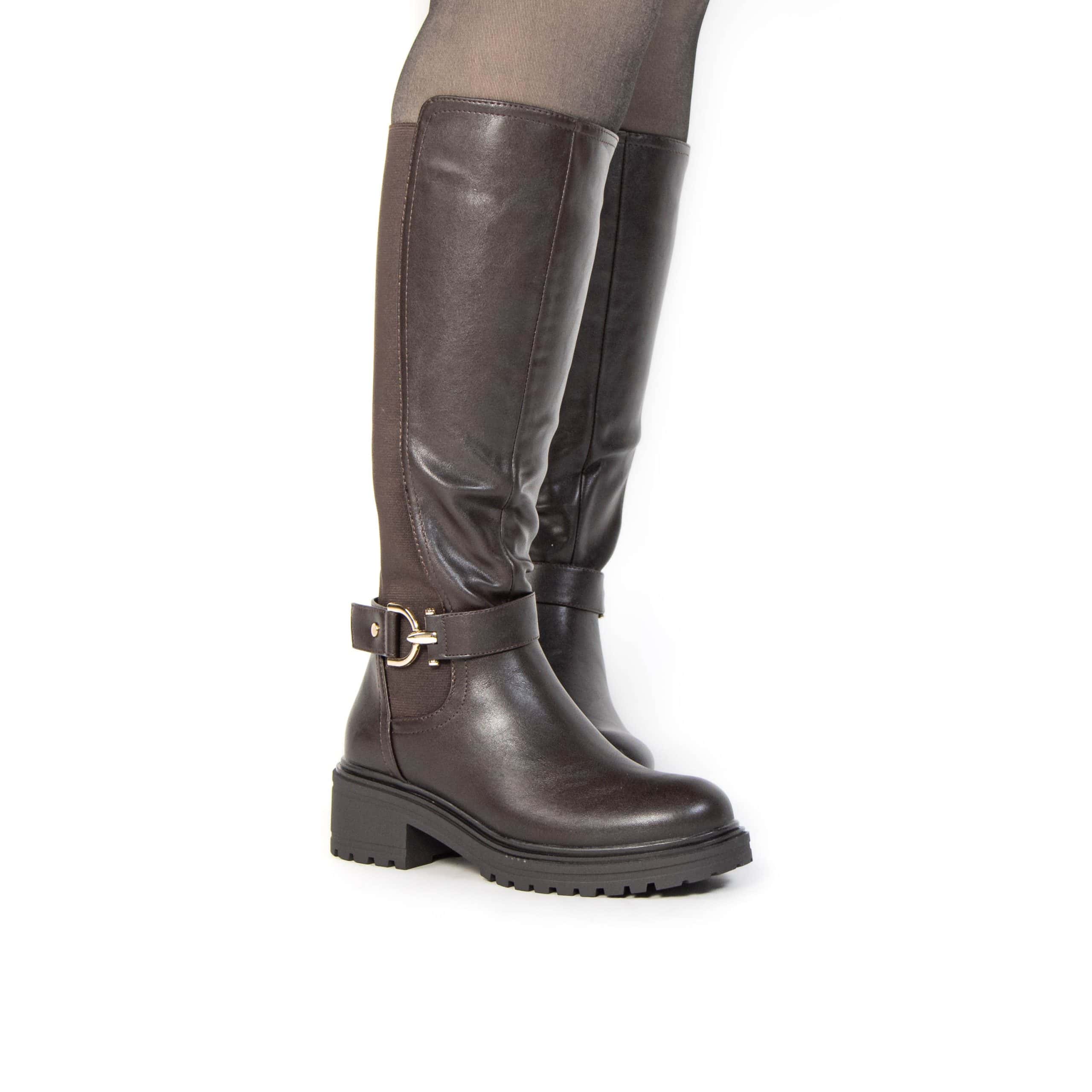 SELESTER – Bottes Femmes en Marron.