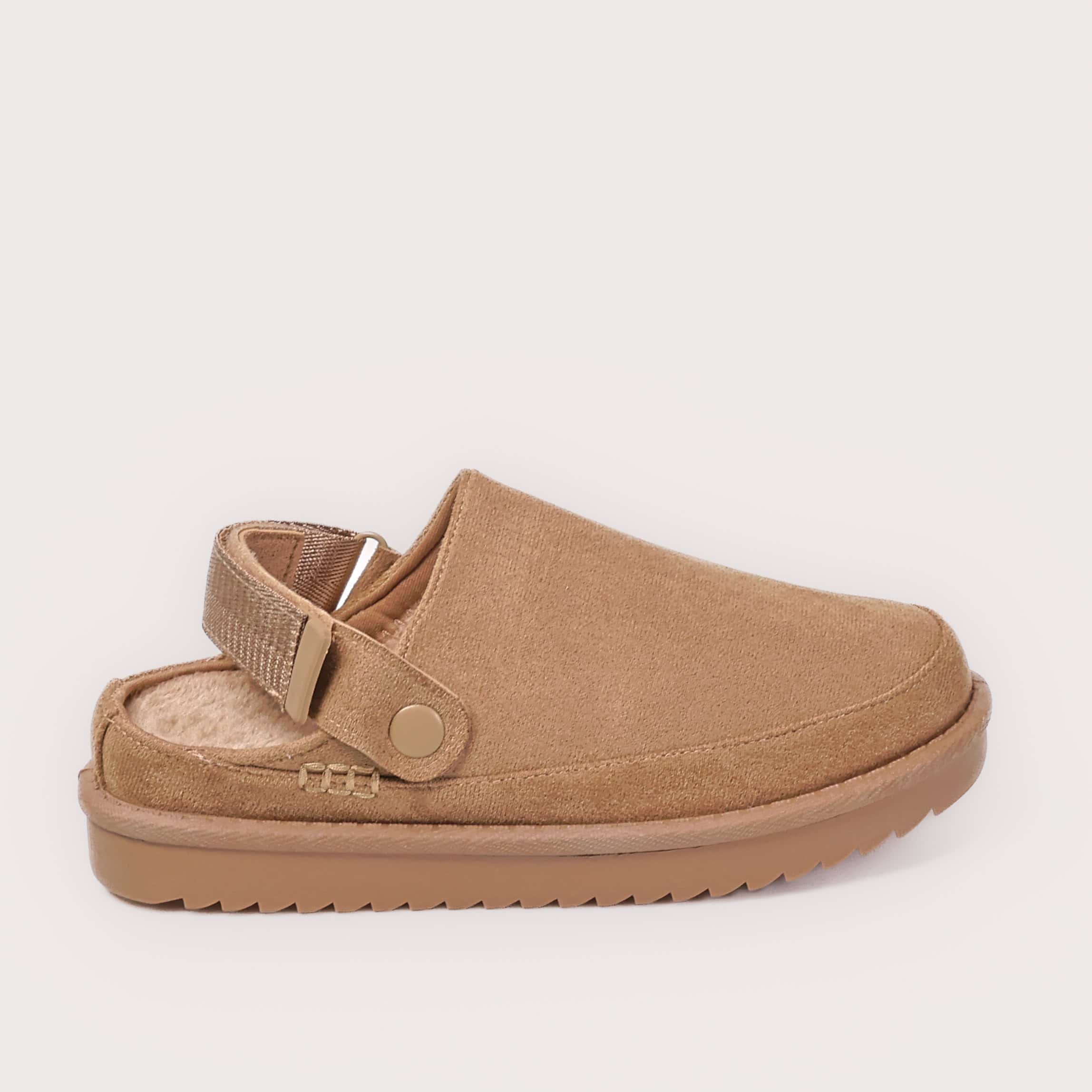 Sofie – Chaussons Femmes en Kaki.