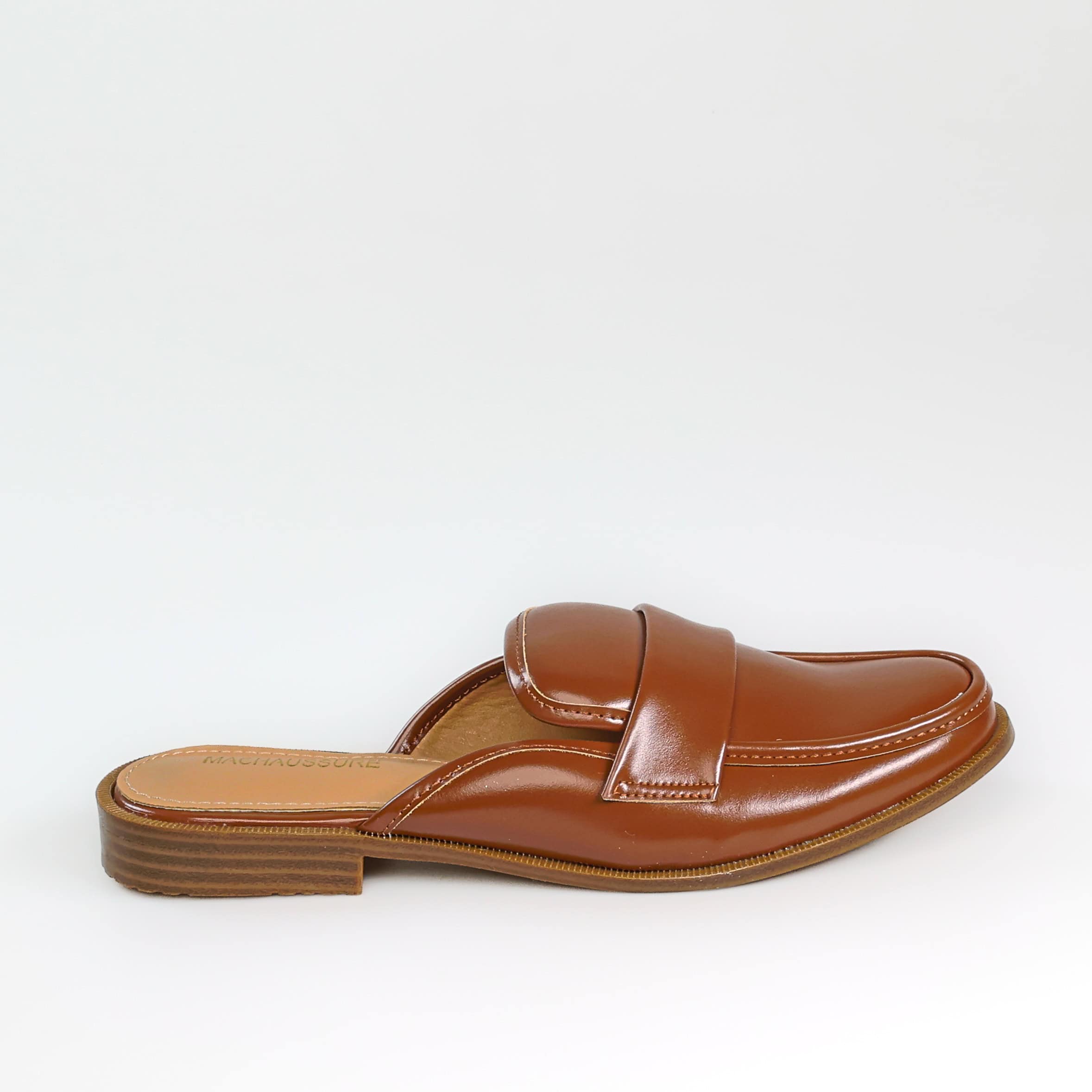 Stèle – Mules femmes en Camel.