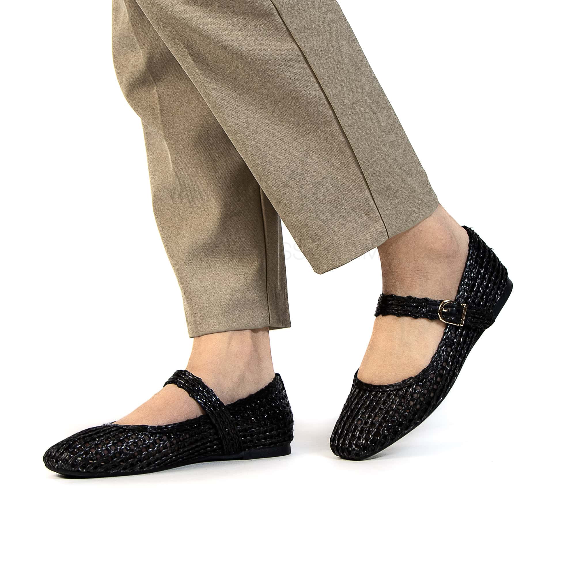 Suhaila - Ballerines Femmes en Noir.