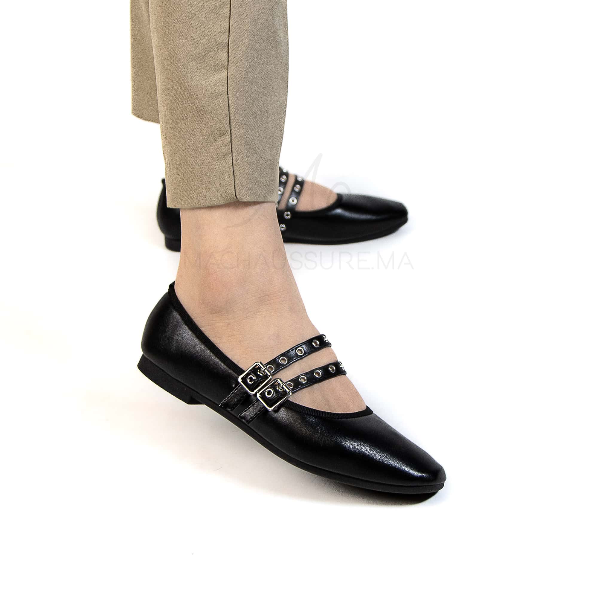 Farha – Ballerines Femmes en Noir.