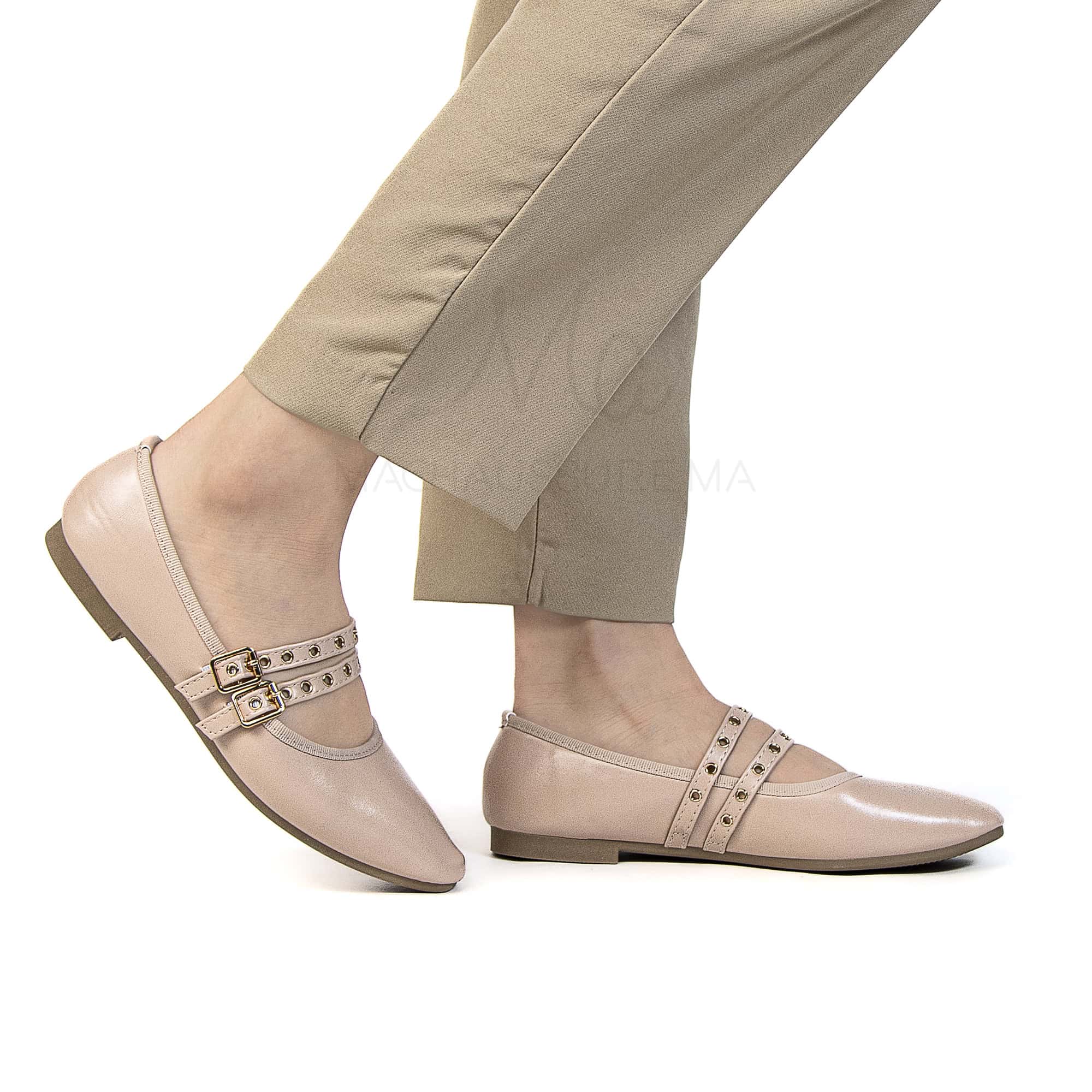 Farha – Ballerines Femmes en Taupe.