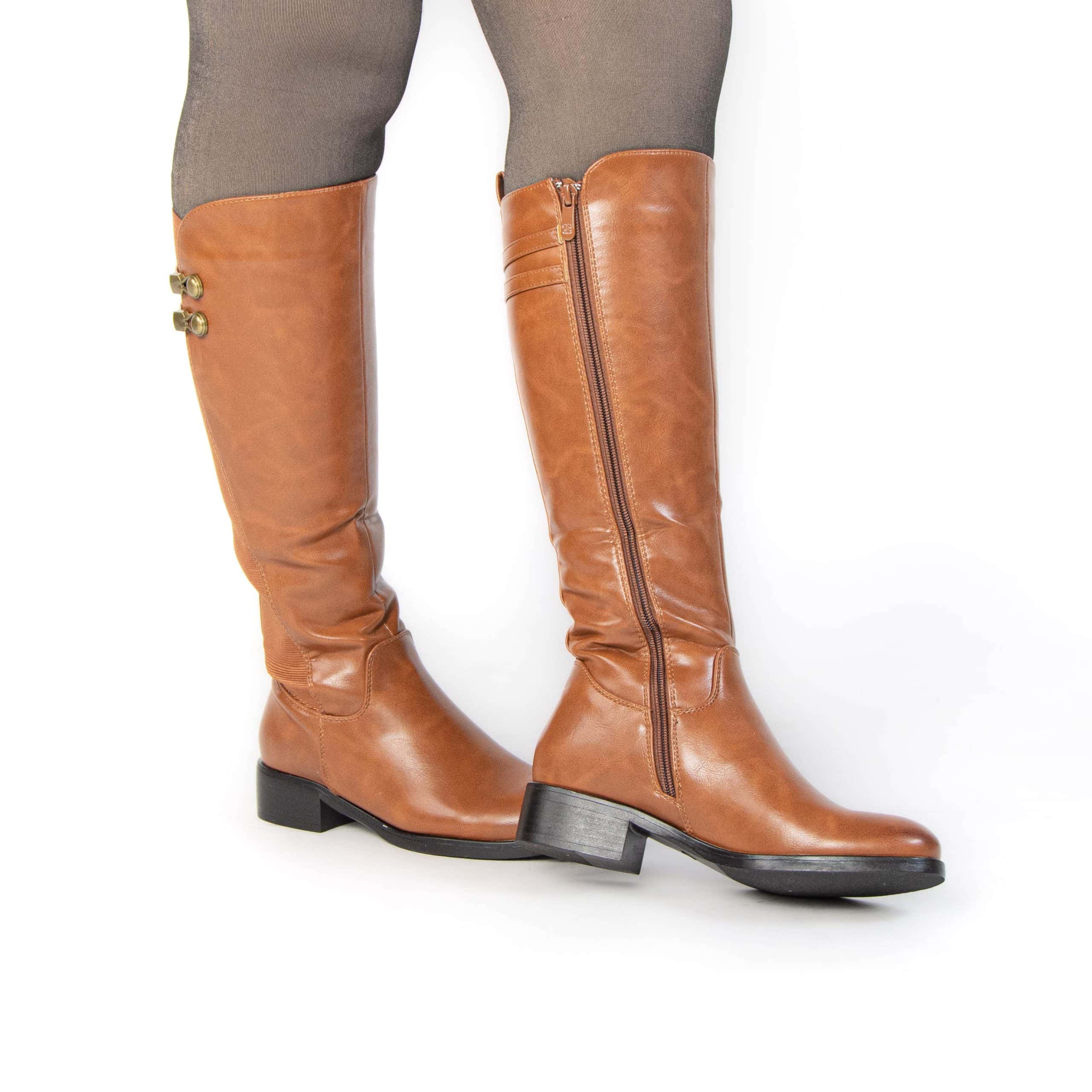 MARY – Bottes Femmes en Tabac.