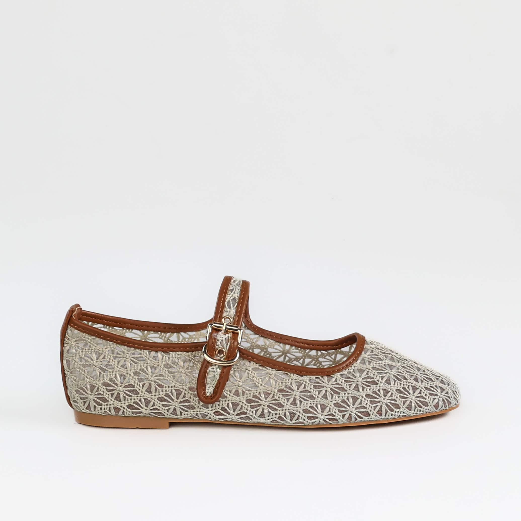 Axe – Ballerines Femmes en Beige.