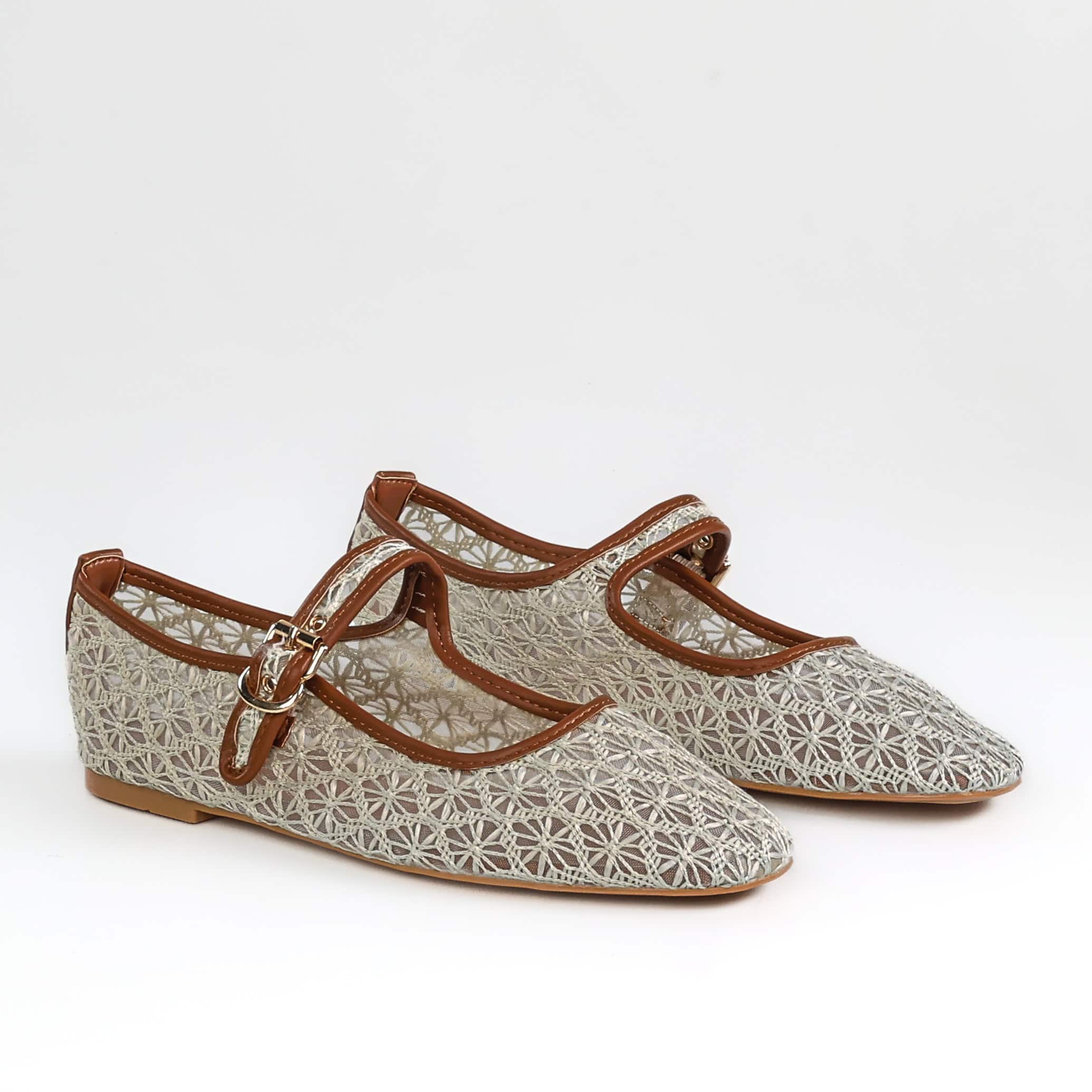 Axe – Ballerines Femmes en Beige.