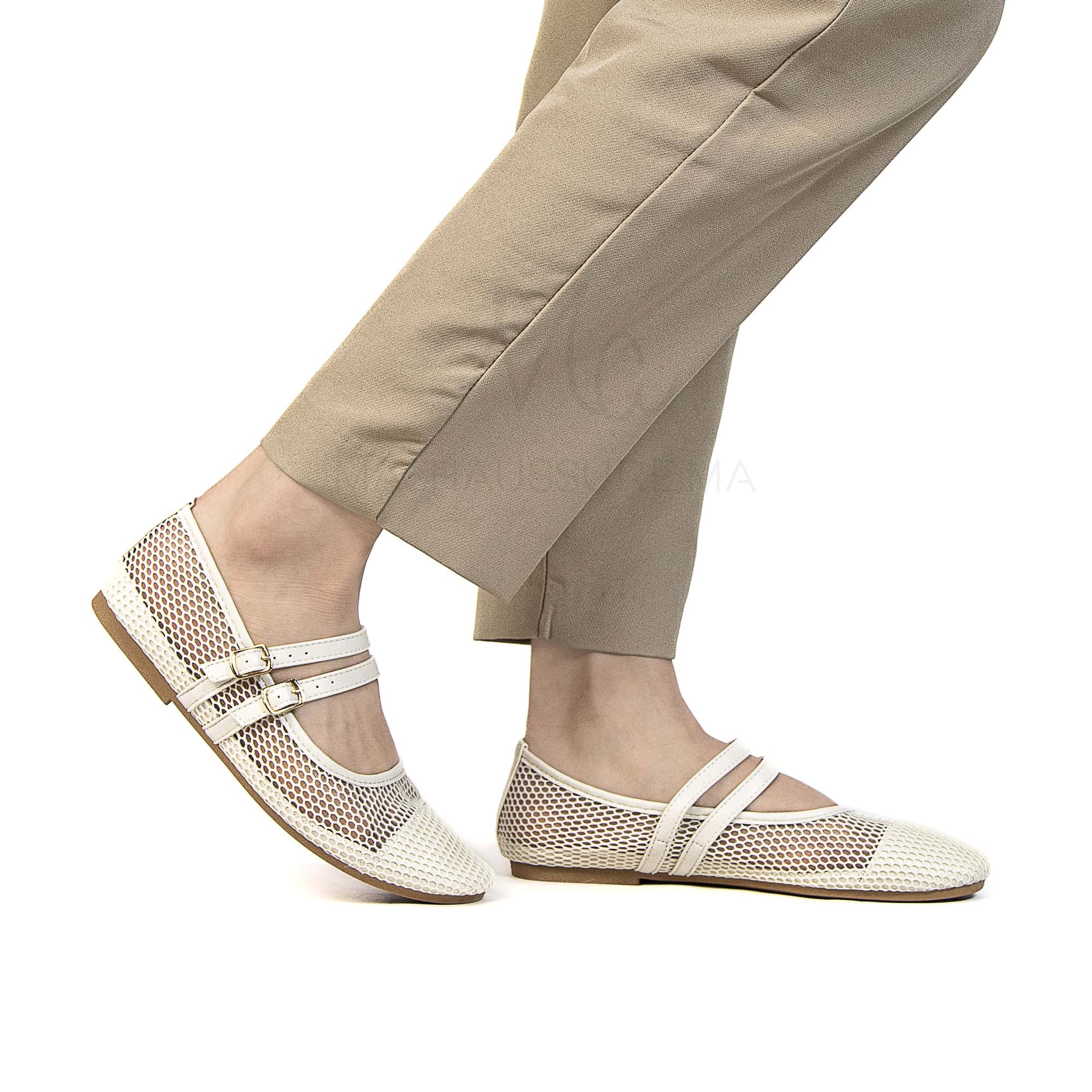 Marha – Ballerines Femmes en Beige.
