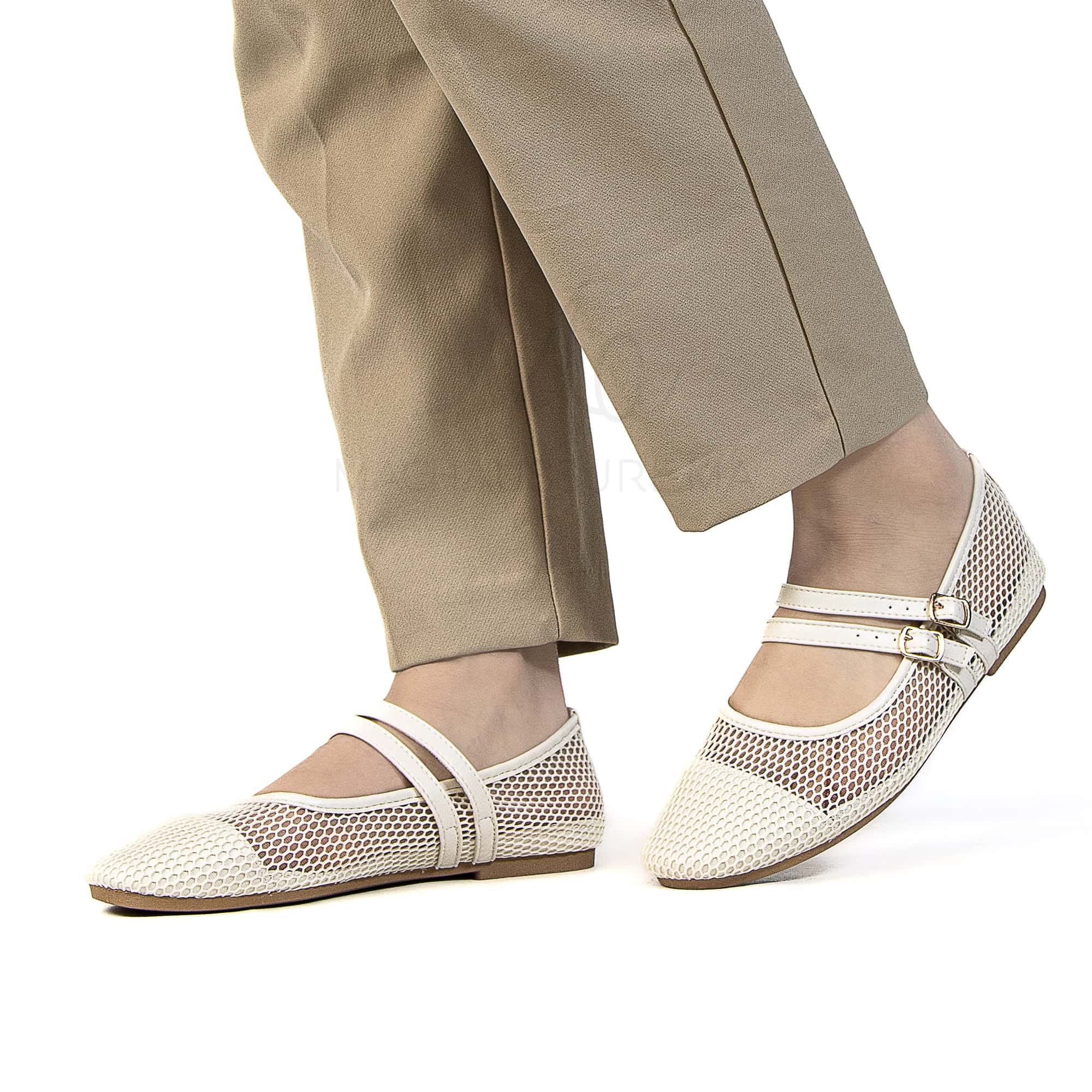 Marha – Ballerines Femmes en Beige.