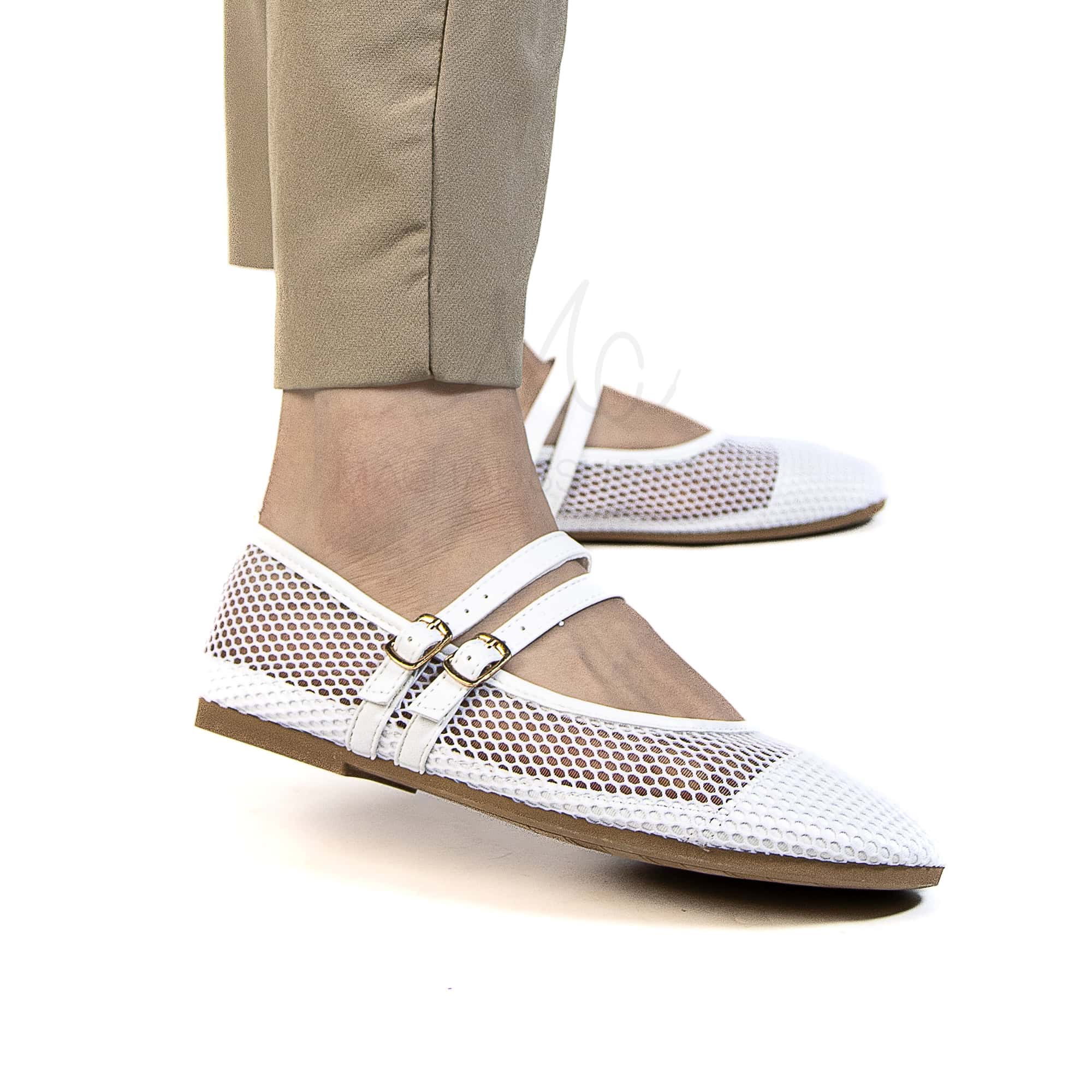 Marha – Ballerines Femmes en Blanc.