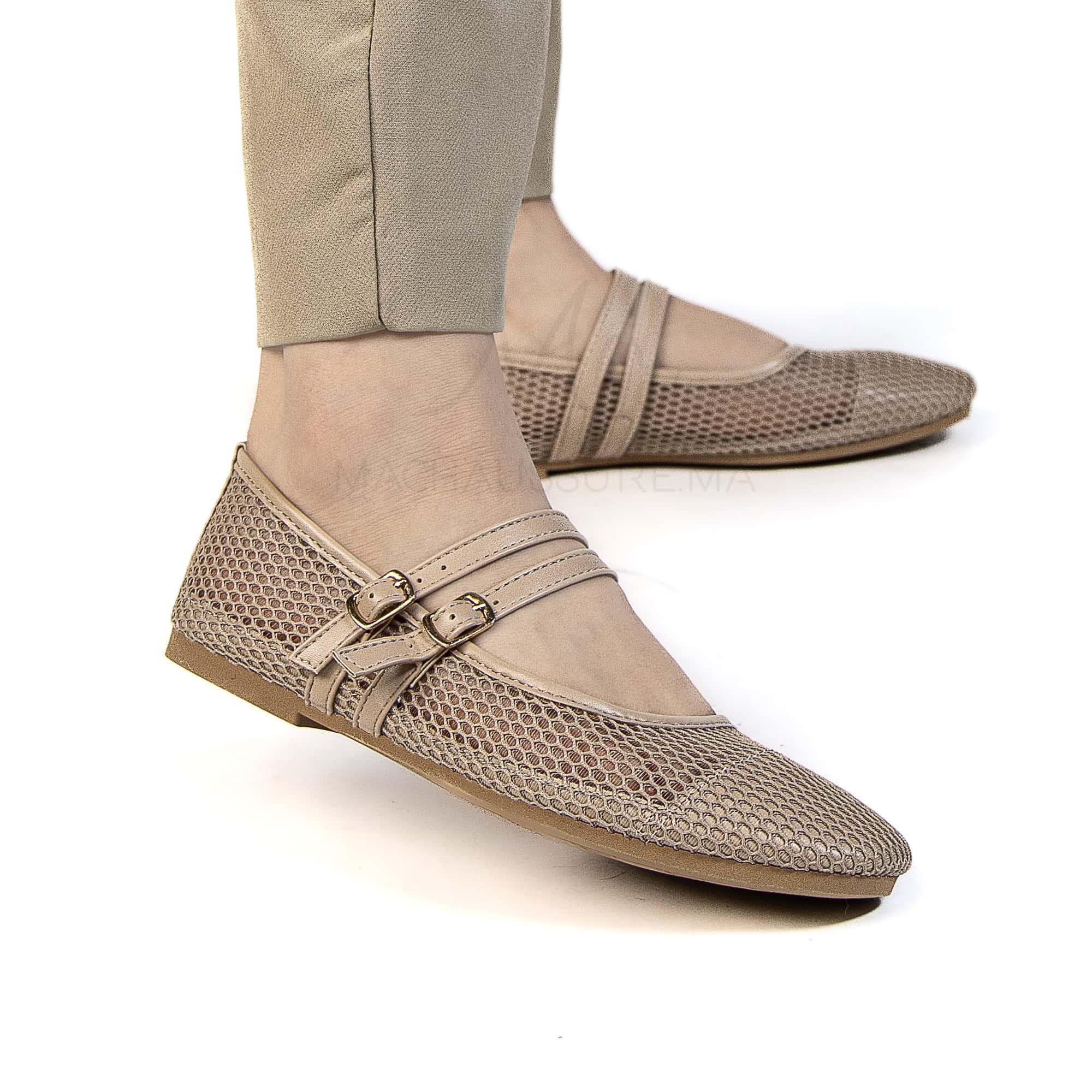 Marha – Ballerines Femmes en Kaki.