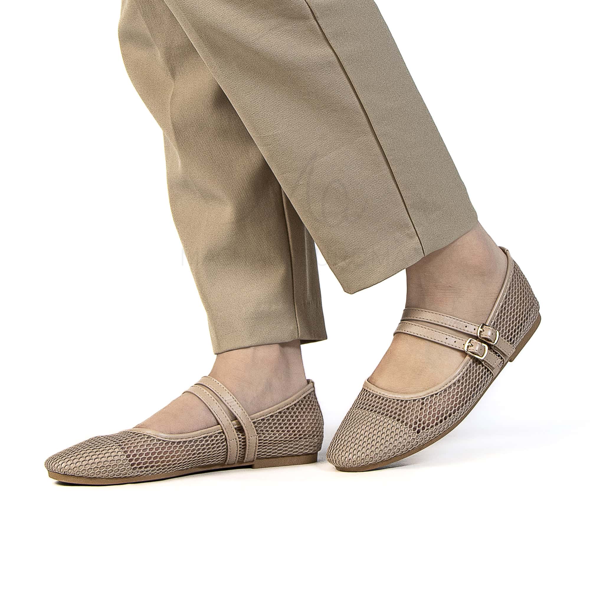 Marha – Ballerines Femmes en Kaki.