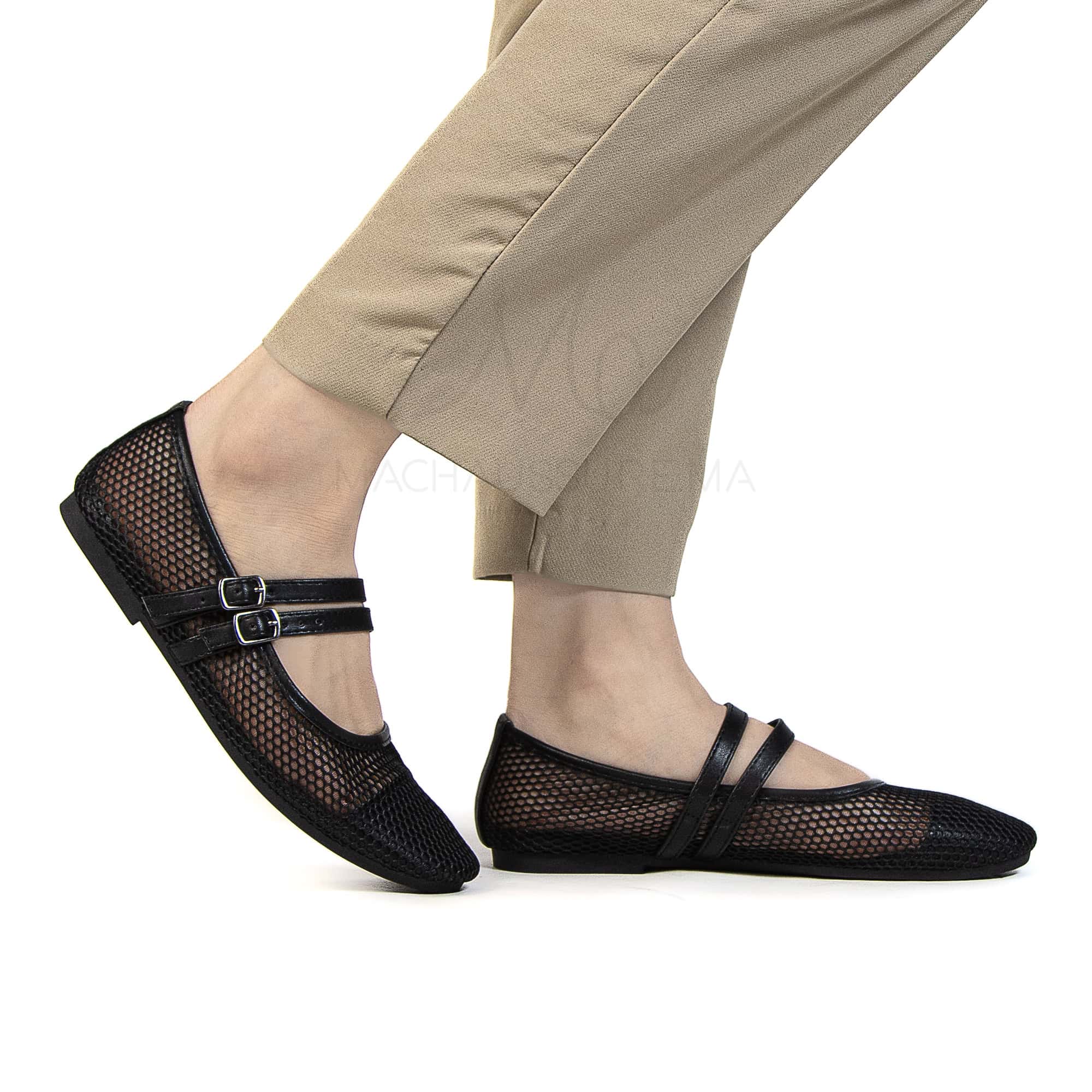 Marha – Ballerines Femmes en Noir.