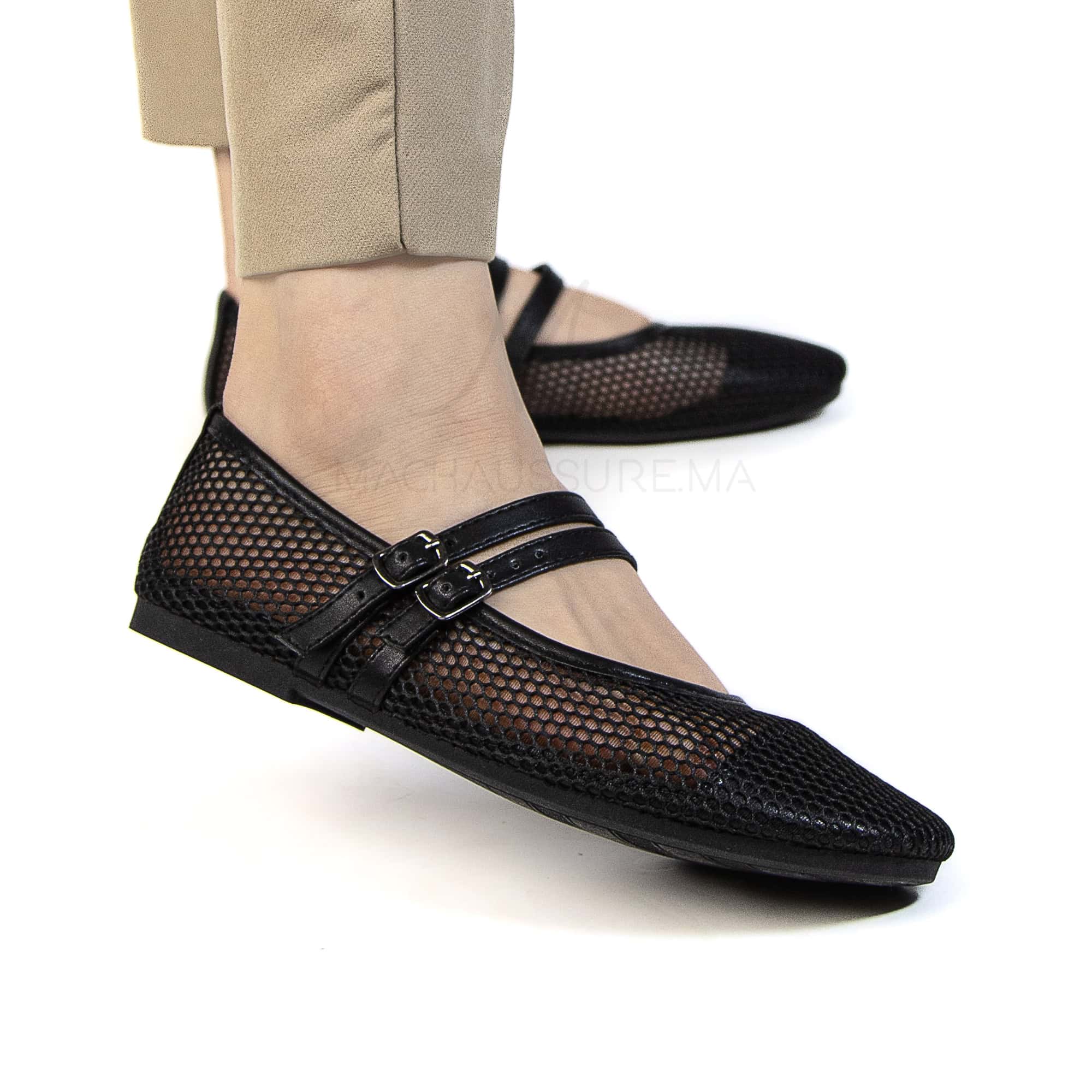 Marha – Ballerines Femmes en Noir.