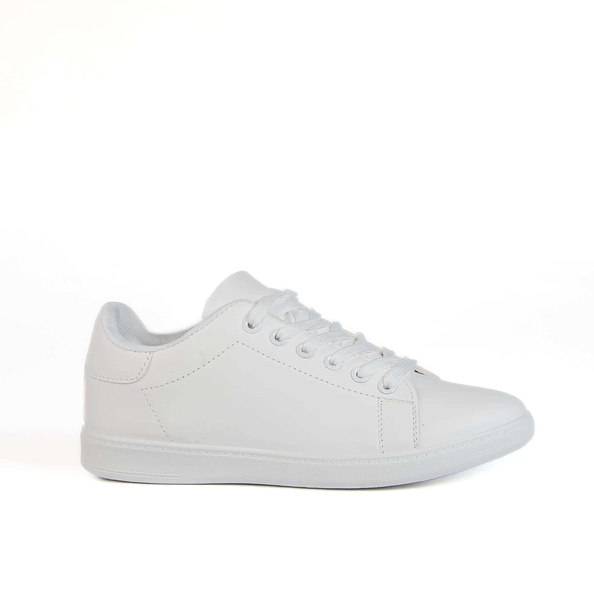 HEDDY - Baskets Basse en Blanc.