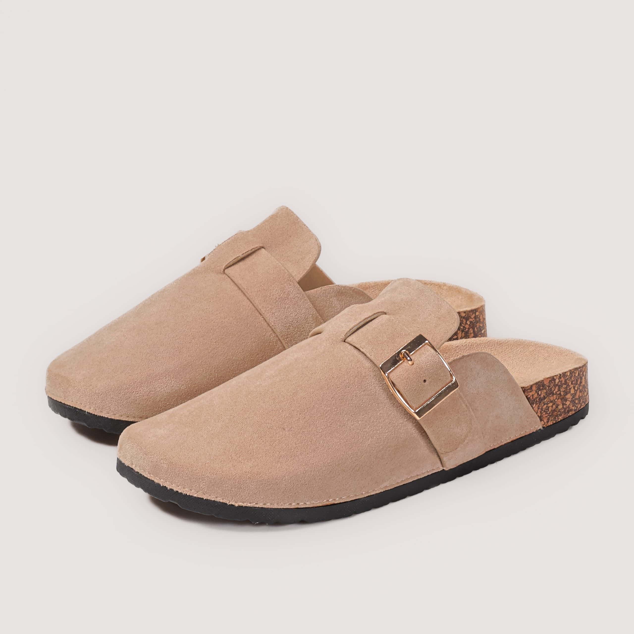 Clogs – Sabots Femmes en Beige.