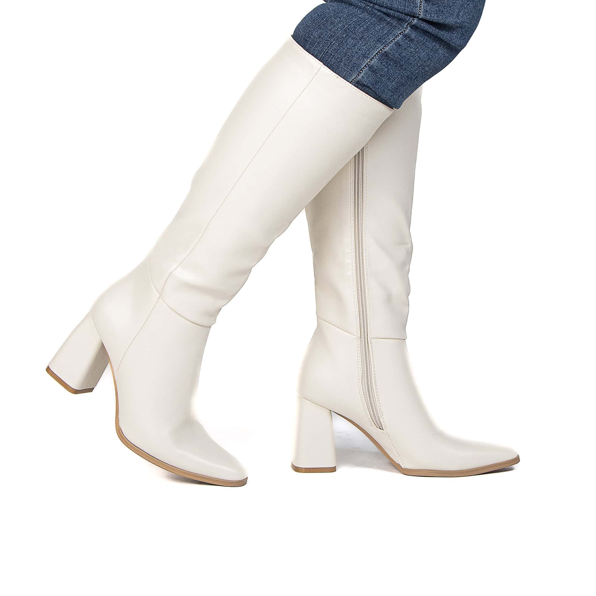 DRINDLE – Bottes femmes en Beige.