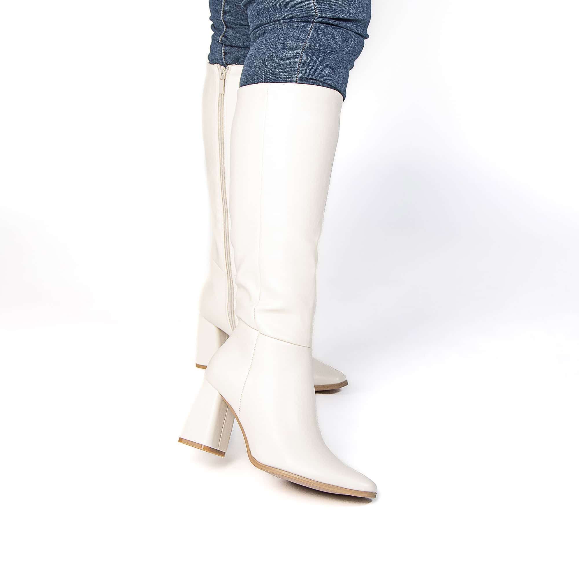 DRINDLE – Bottes femmes en Beige.