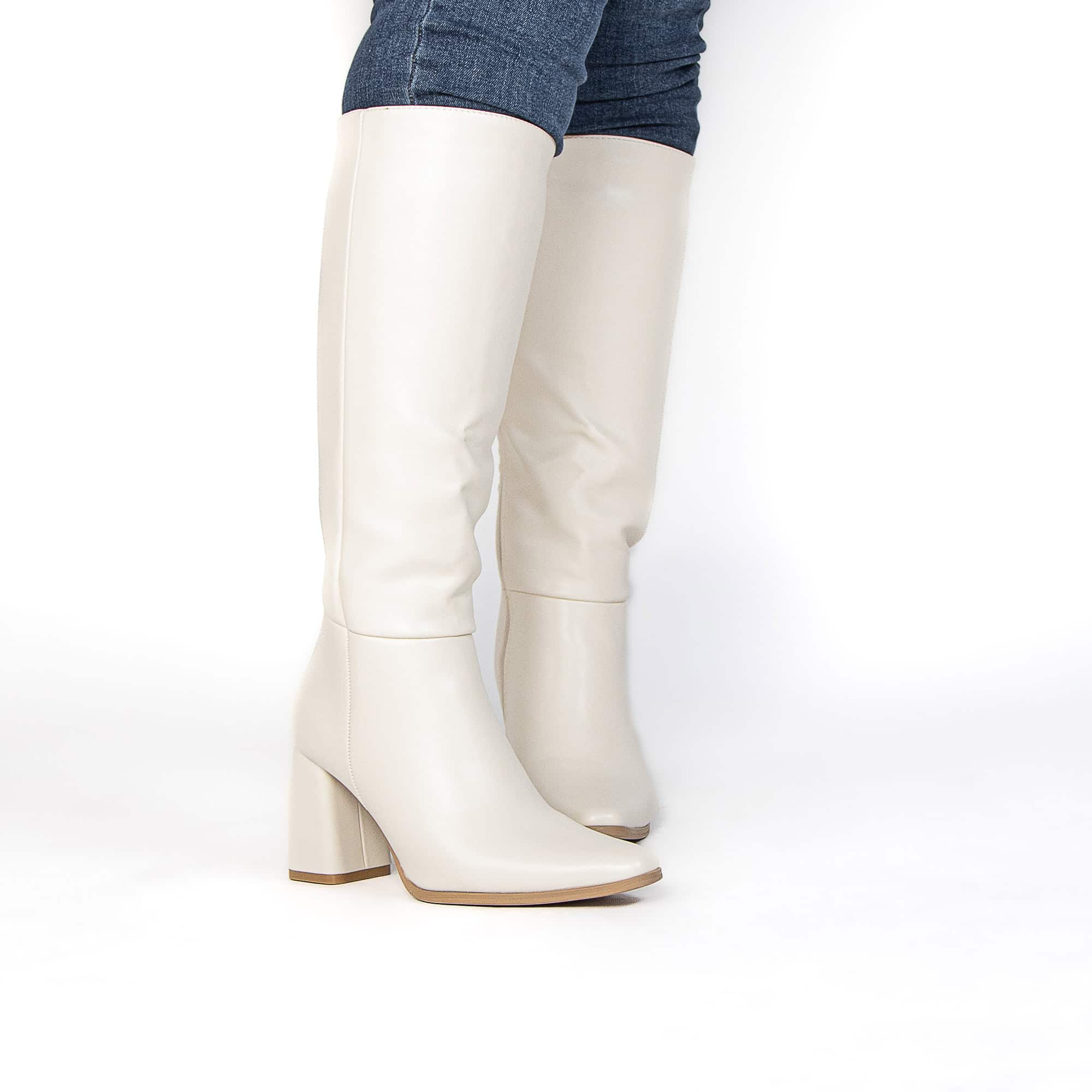DRINDLE – Bottes femmes en Beige.