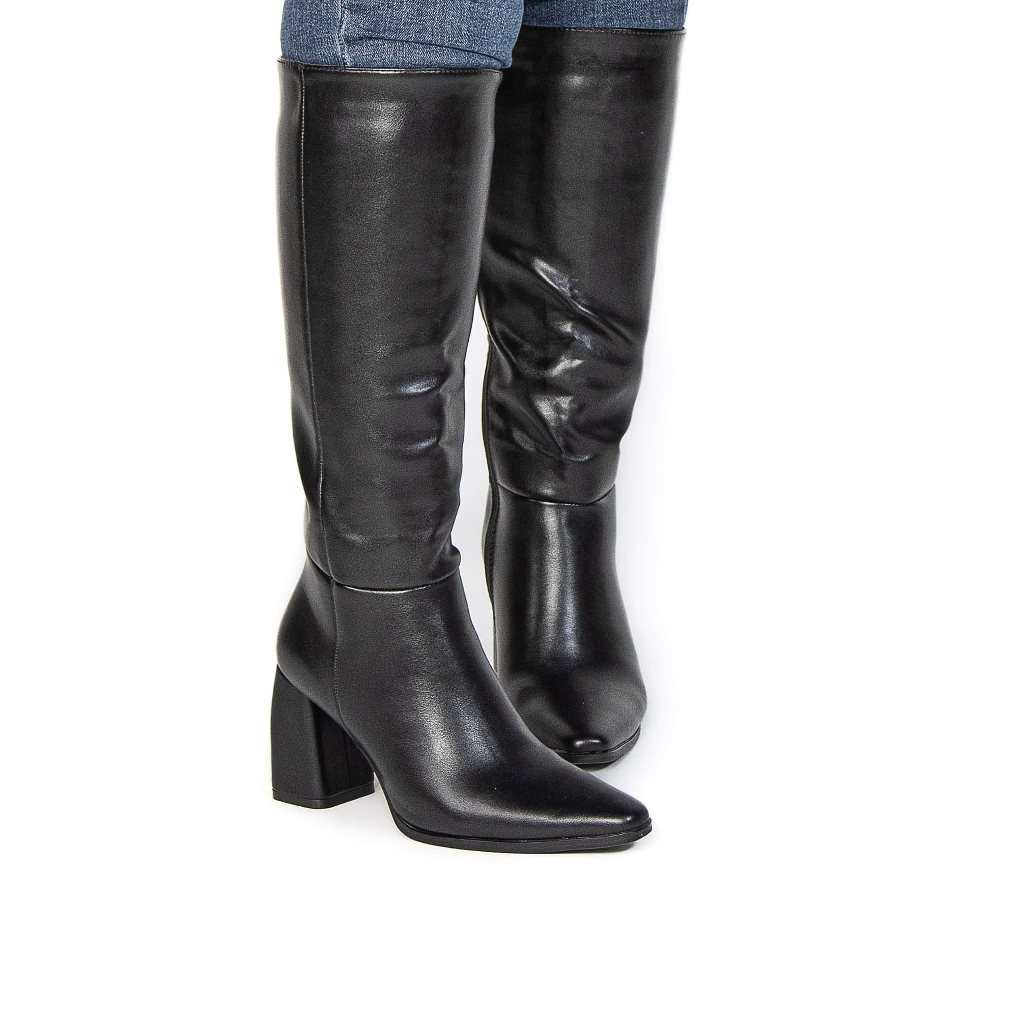DRINDLE – Bottes femmes en Noir.