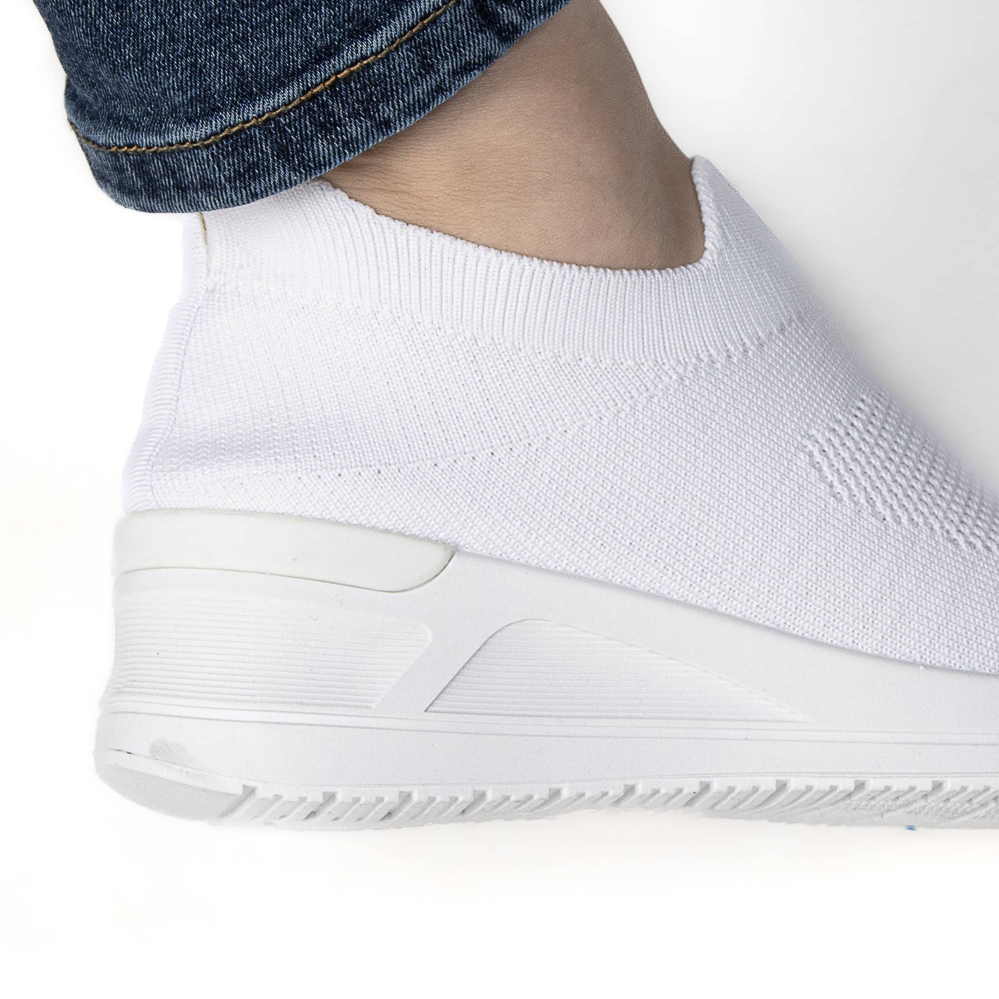 ARIA – Baskets Confort Respirantes en Blanc.
