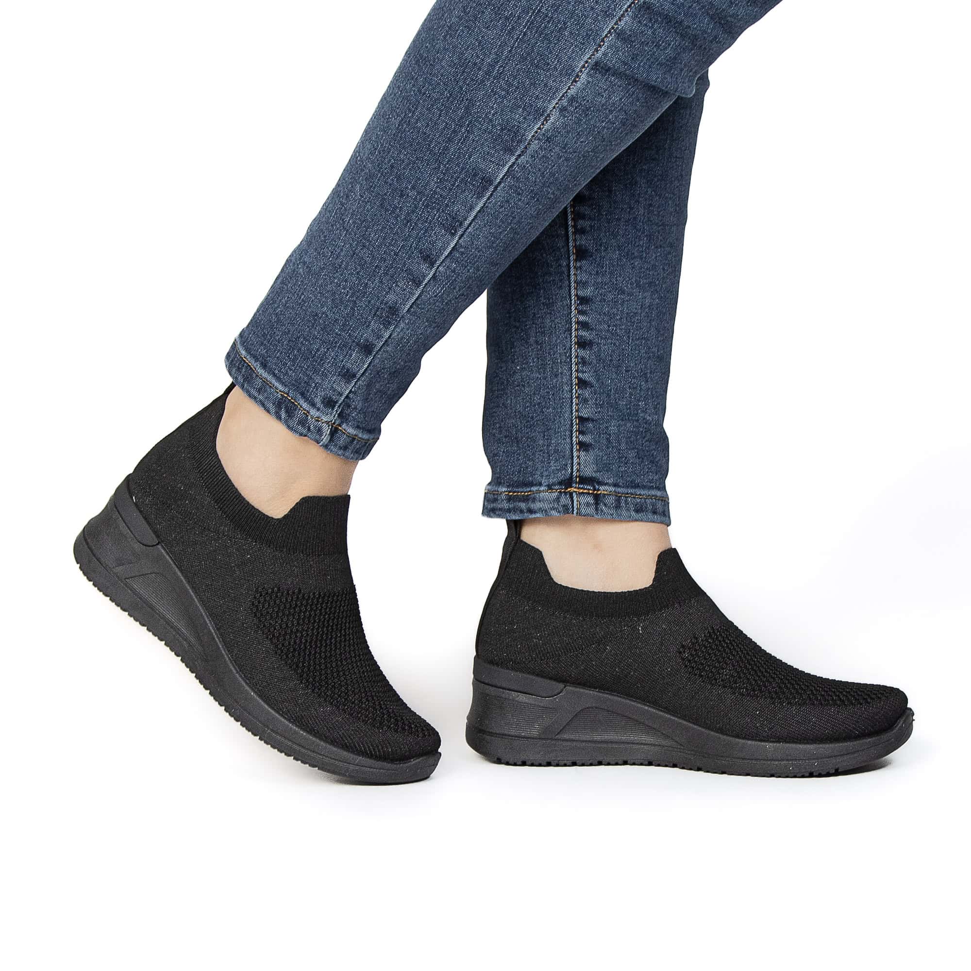 ARIA – Baskets Confort Respirantes en Noir.