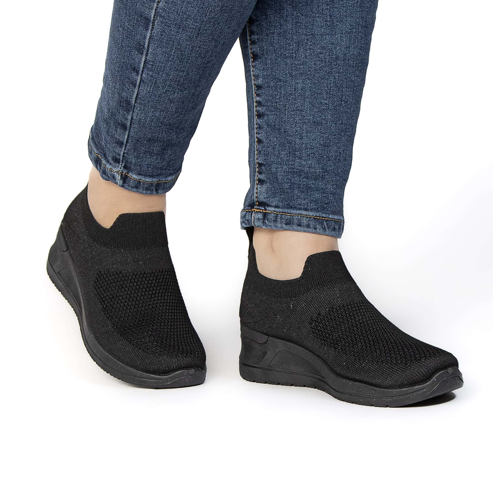 ARIA – Baskets Confort Respirantes en Noir.