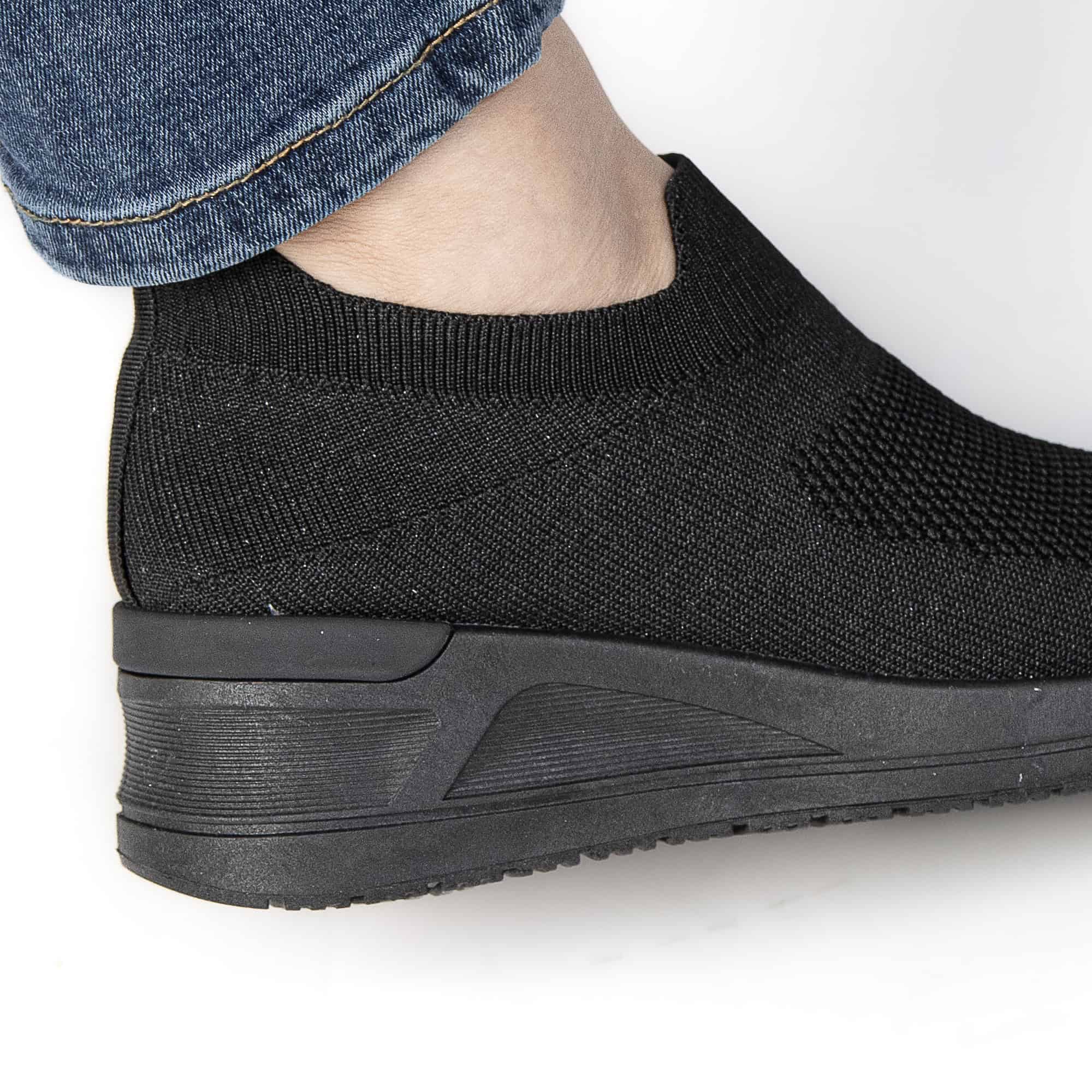 ARIA – Baskets Confort Respirantes en Noir.