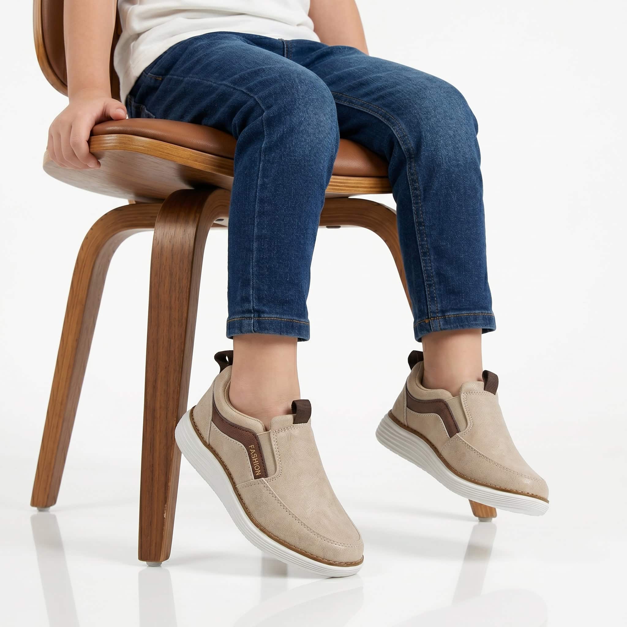 Rifty – Baskets Enfants en Kaki.
