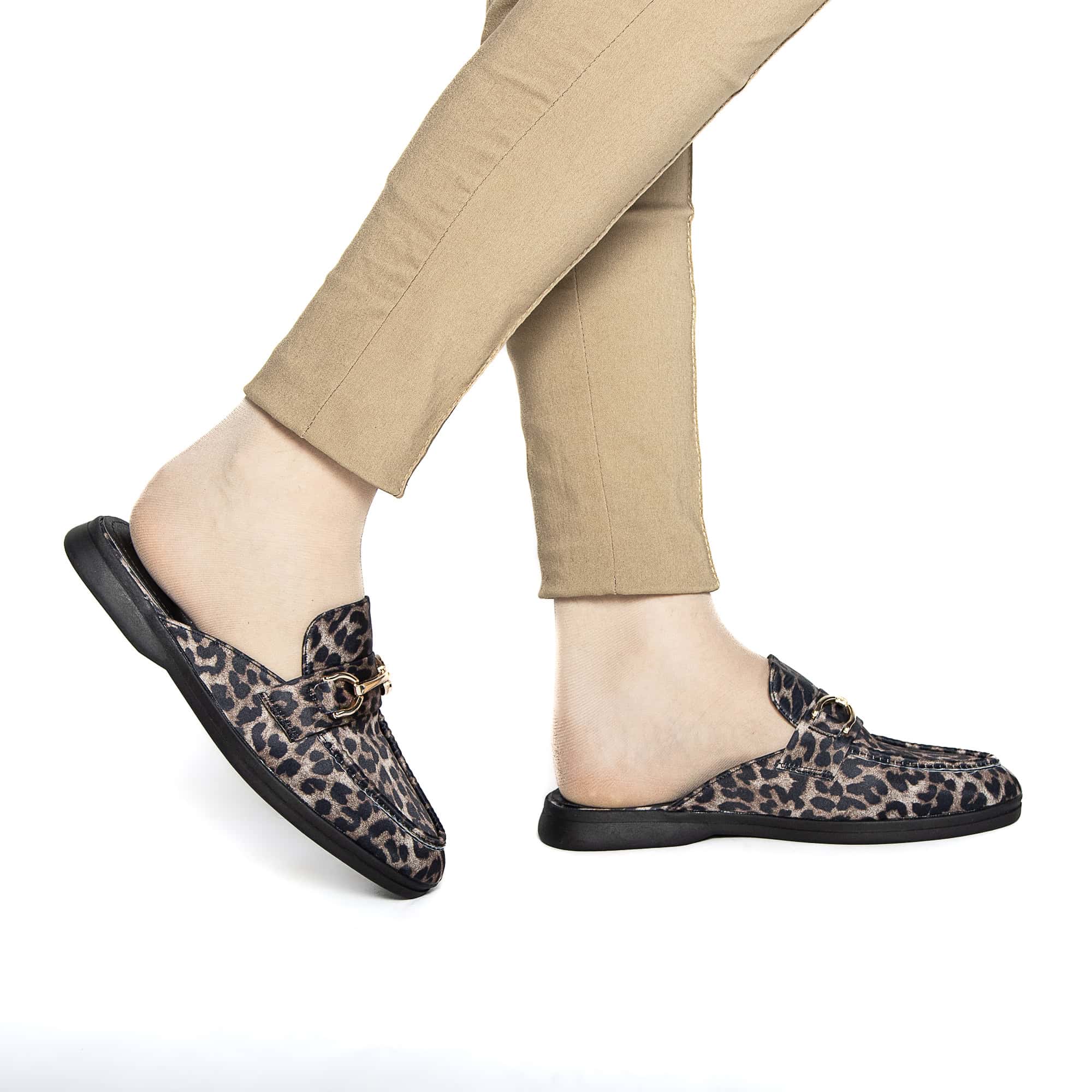MABELLA – Mules Femmes en Leopard.
