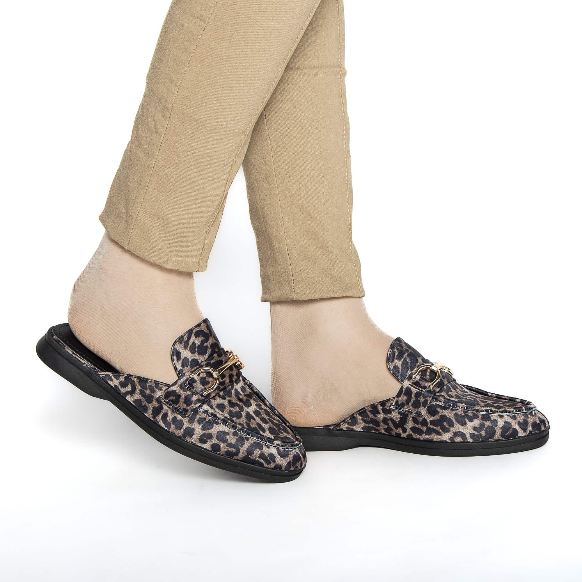 MABELLA – Mules Femmes en Leopard.