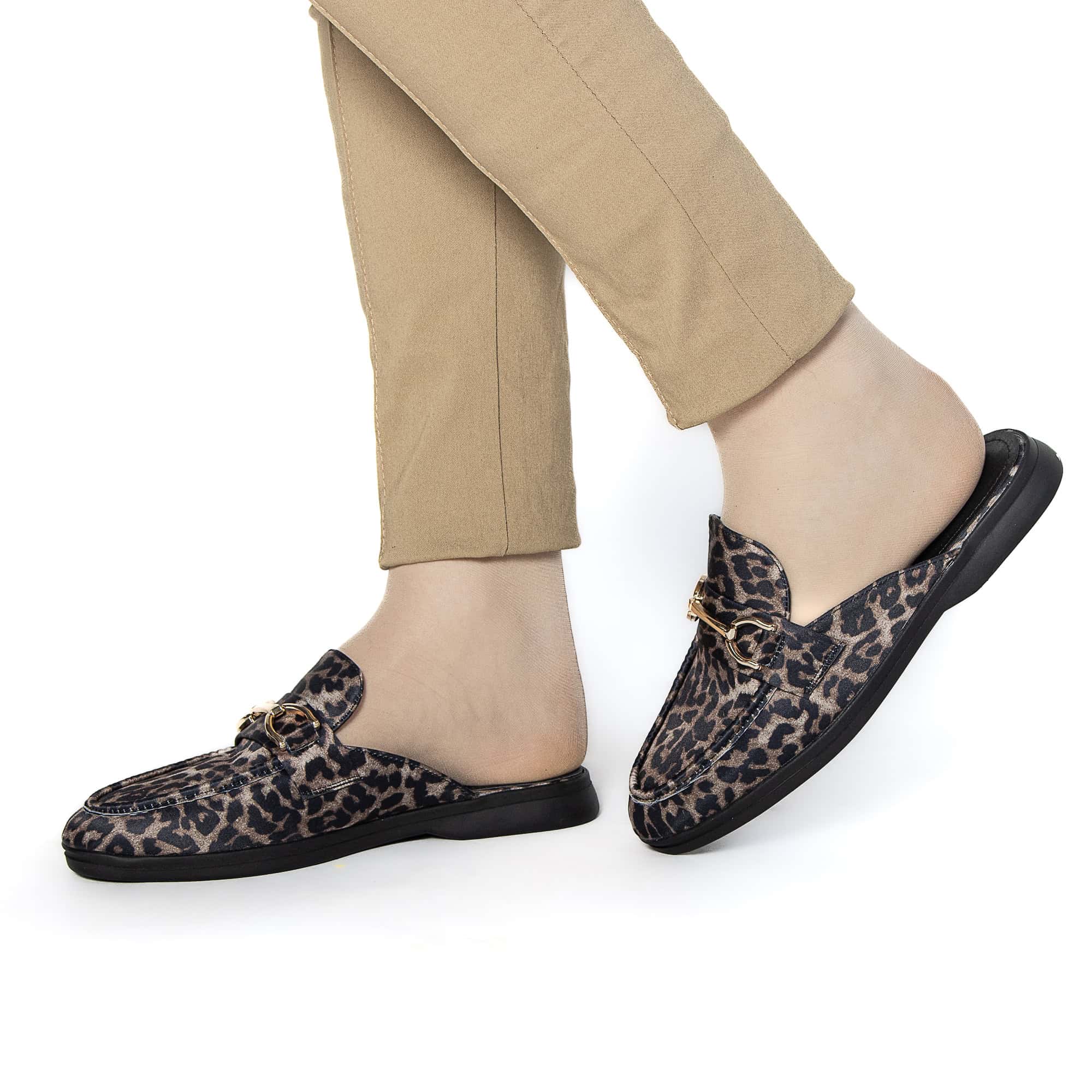 MABELLA – Mules Femmes en Leopard.