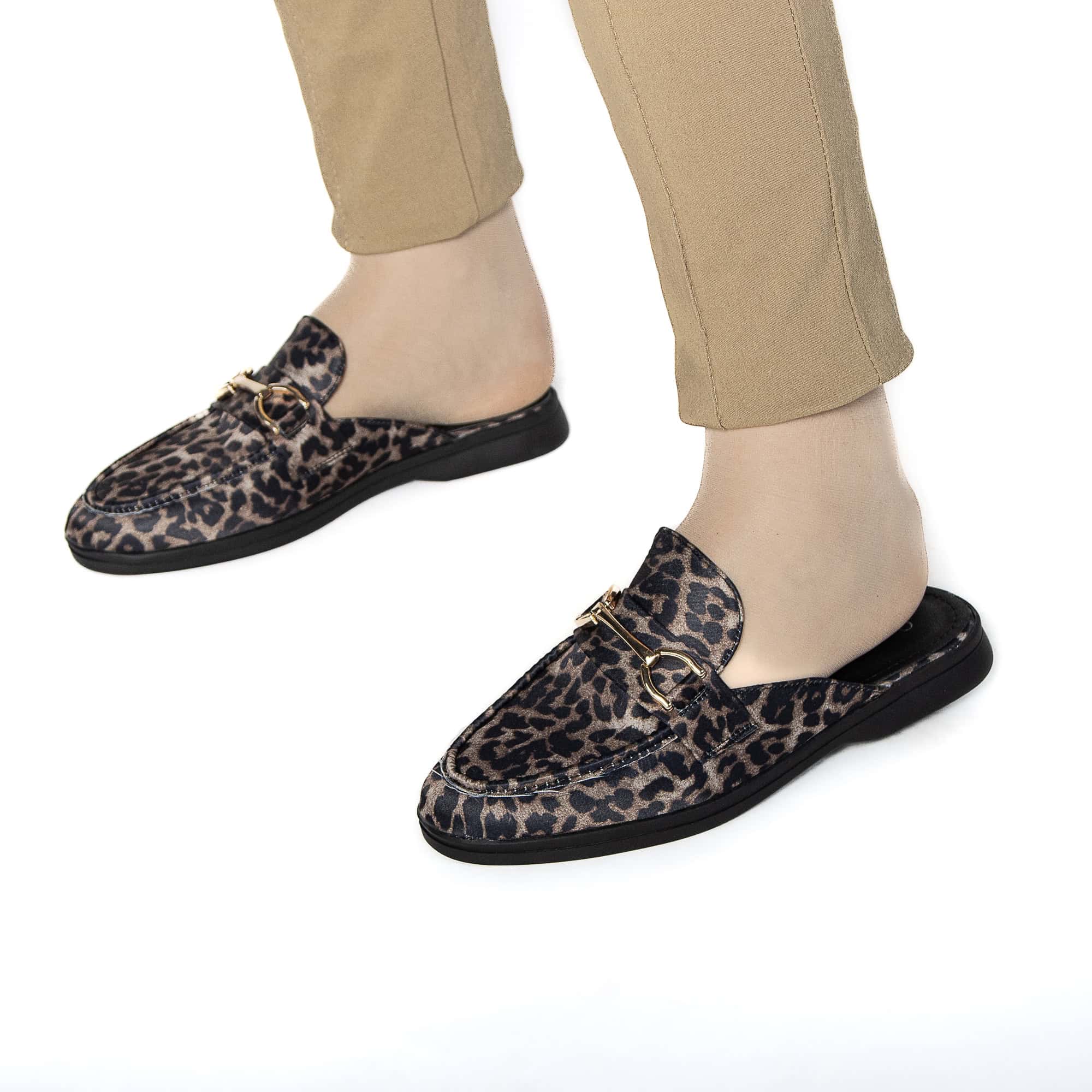 MABELLA – Mules Femmes en Leopard.