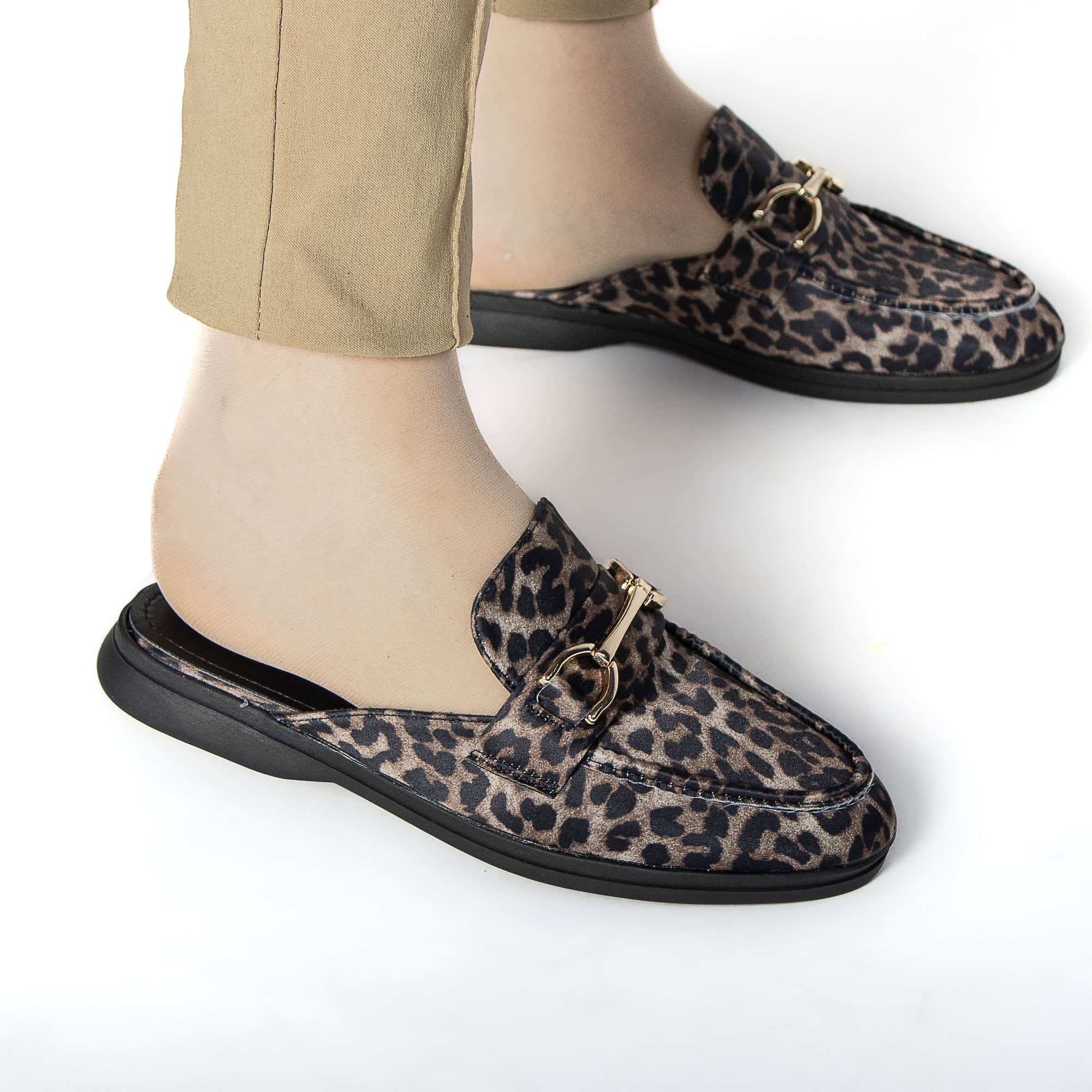 MABELLA – Mules Femmes en Leopard.