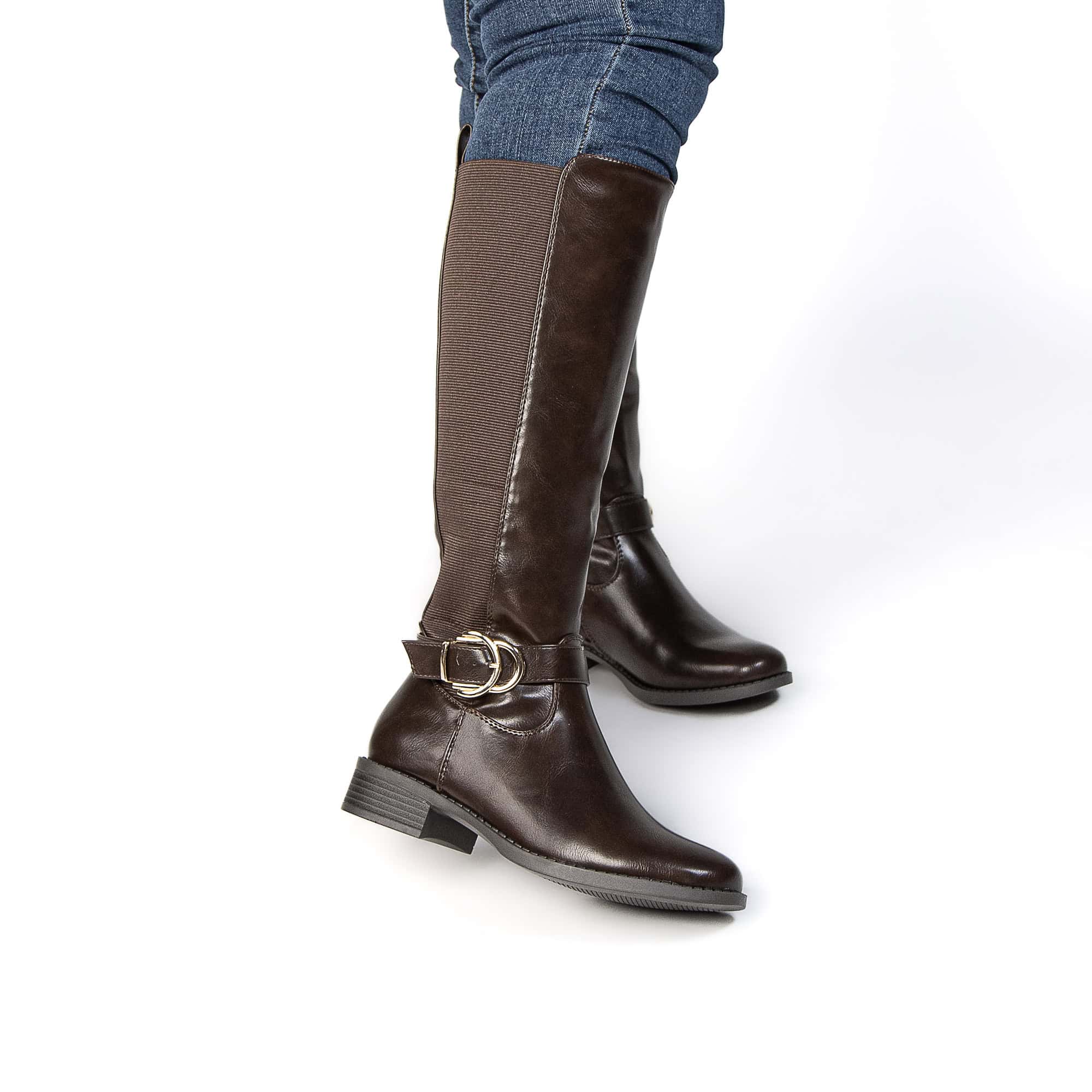 Atlas – Bottes femmes en Marron.