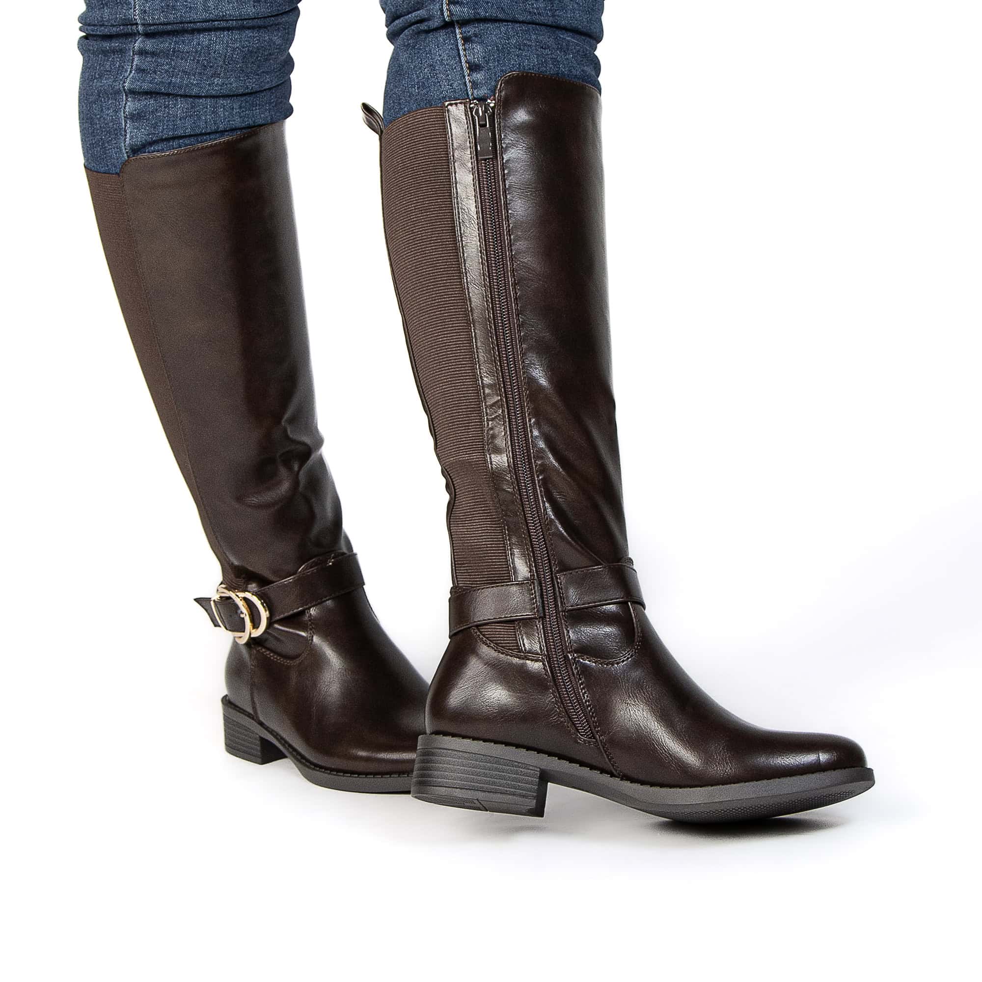 Atlas – Bottes femmes en Marron.