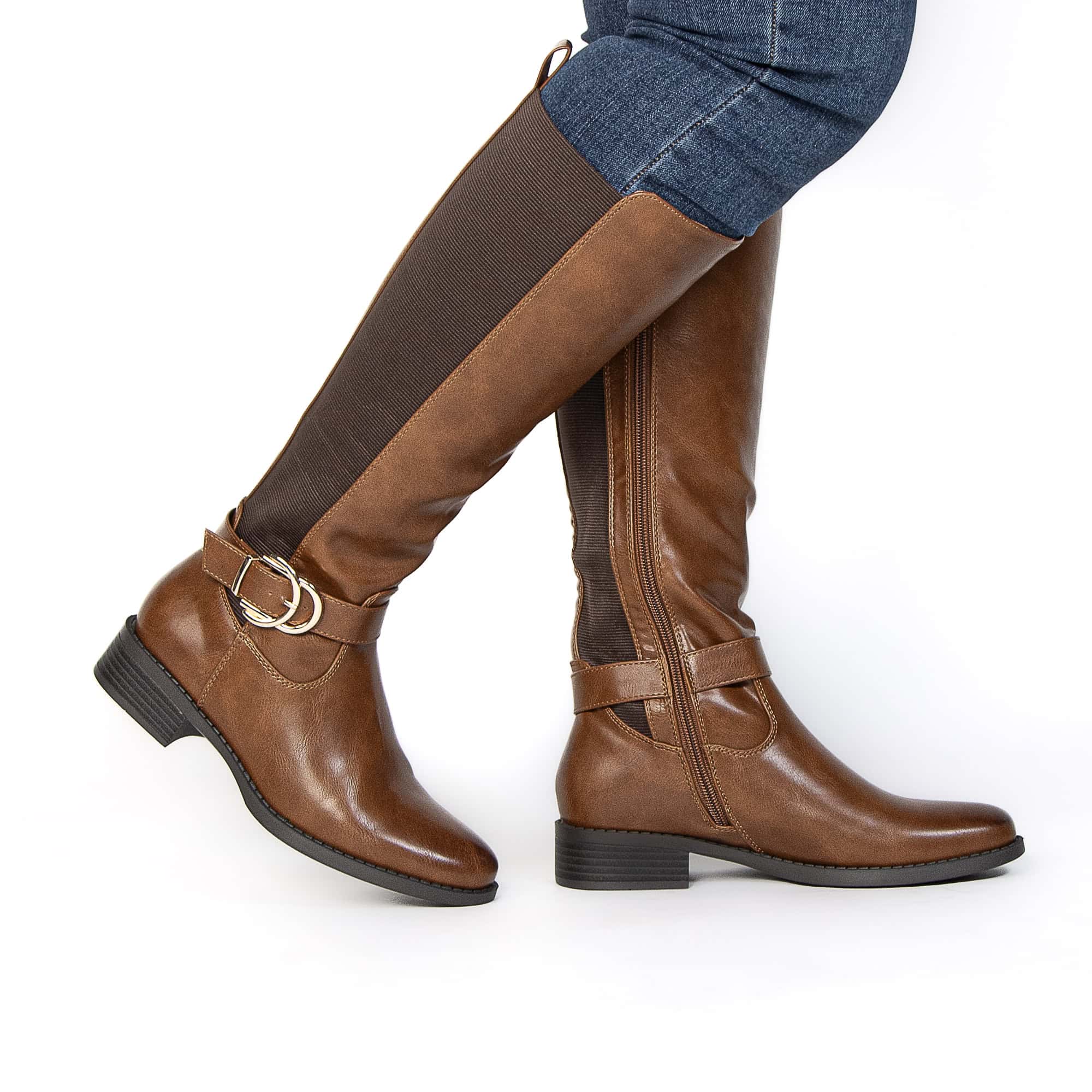 Atlas – Bottes femmes en Tabac.