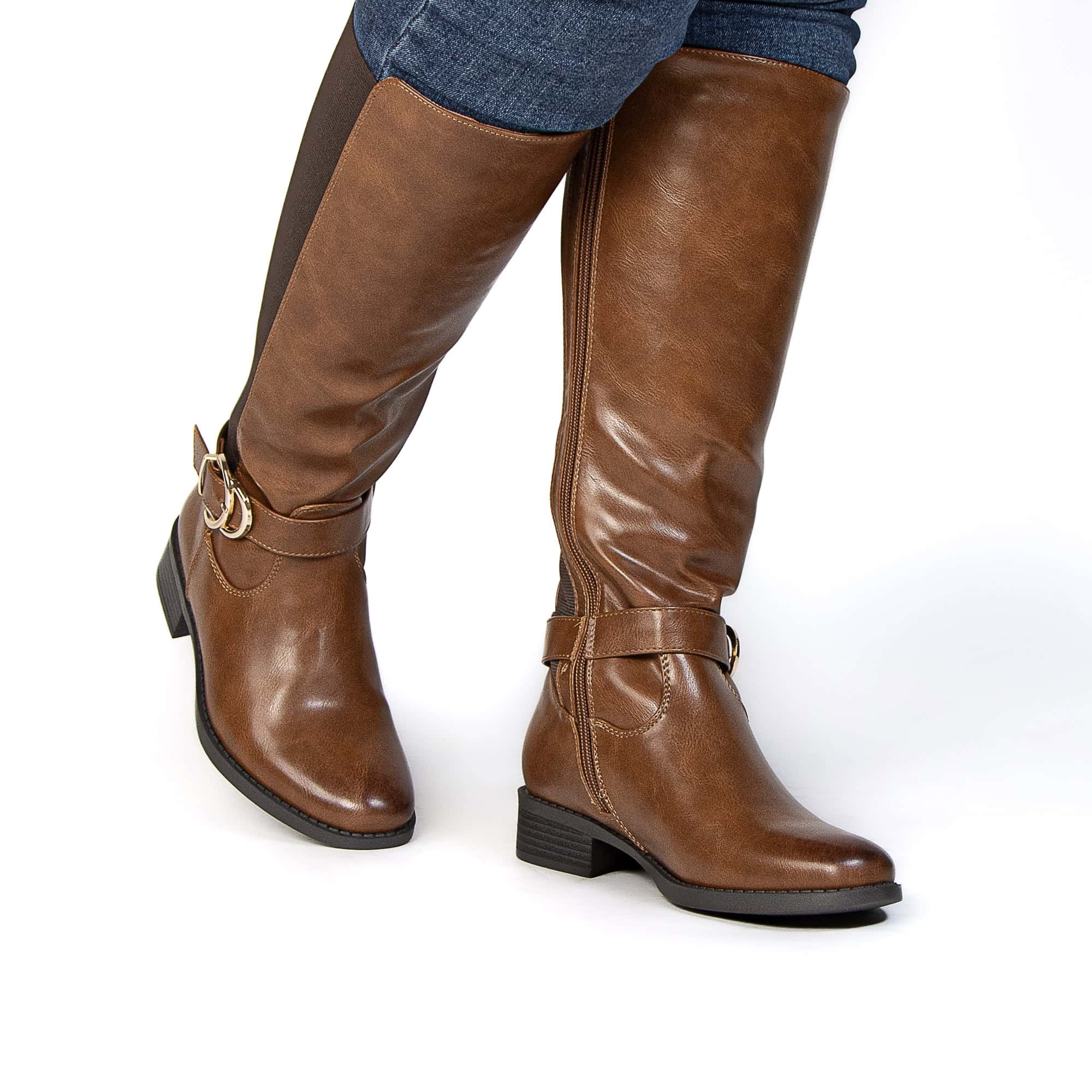 Atlas – Bottes femmes en Tabac.