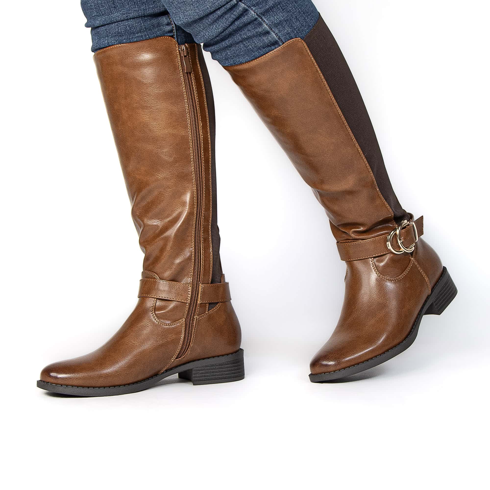 Atlas – Bottes femmes en Tabac.