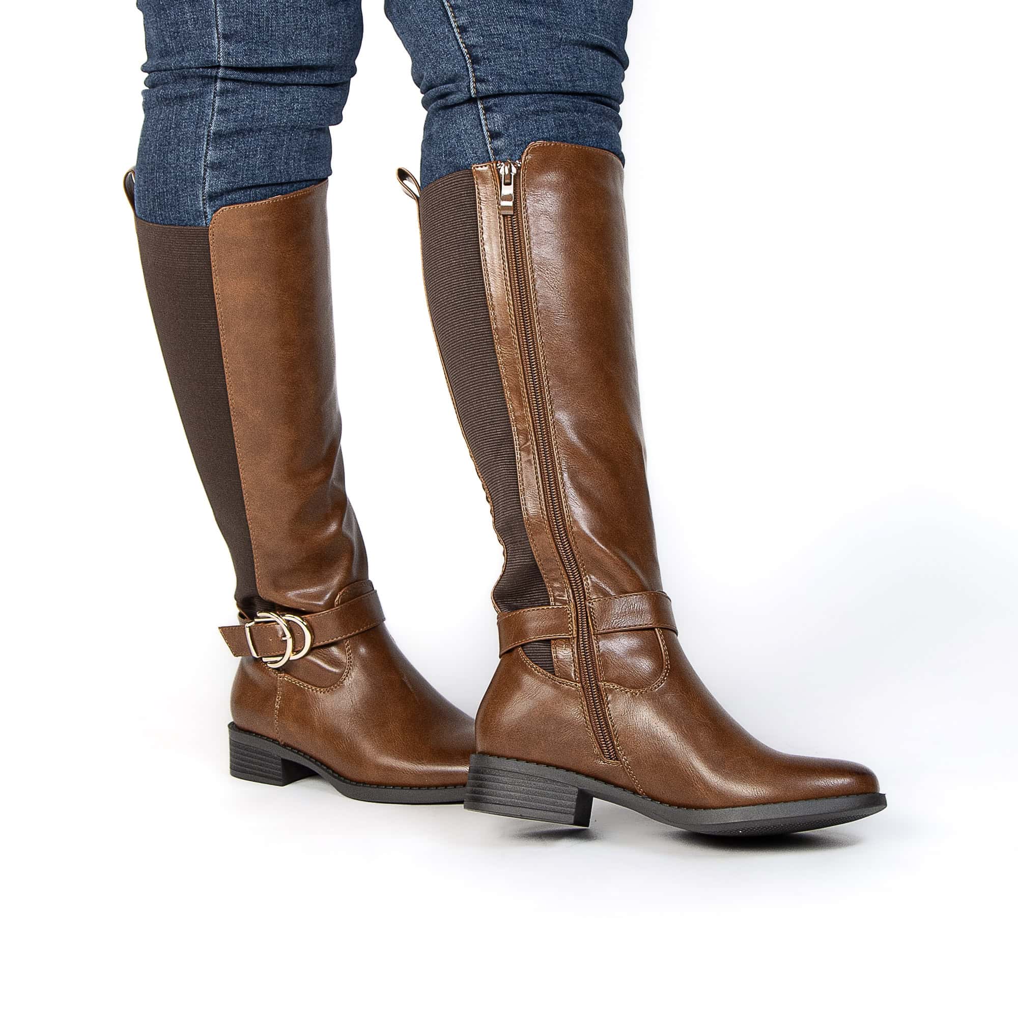 Atlas – Bottes femmes en Tabac.
