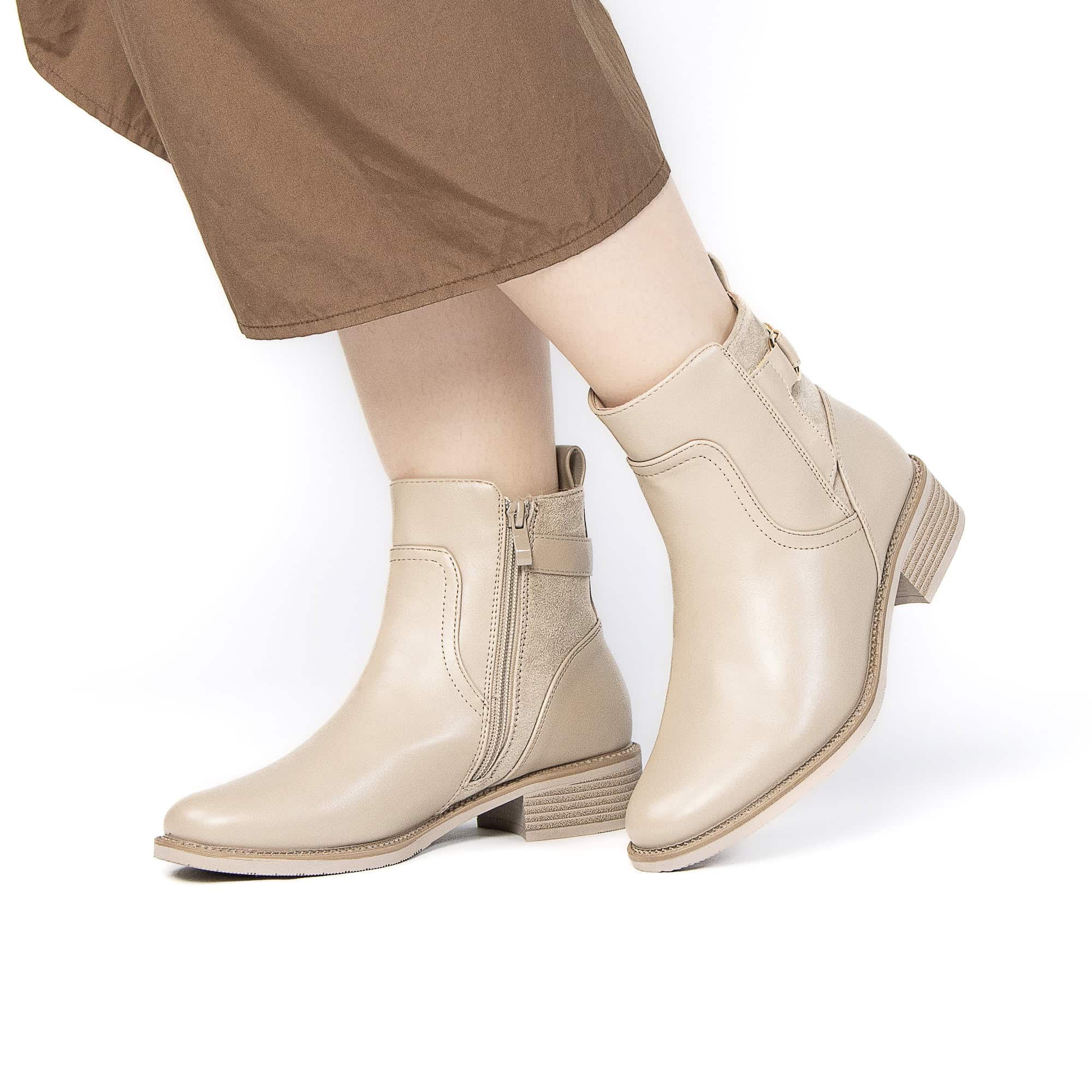 GLORY – Bottines femmes en Kaki.