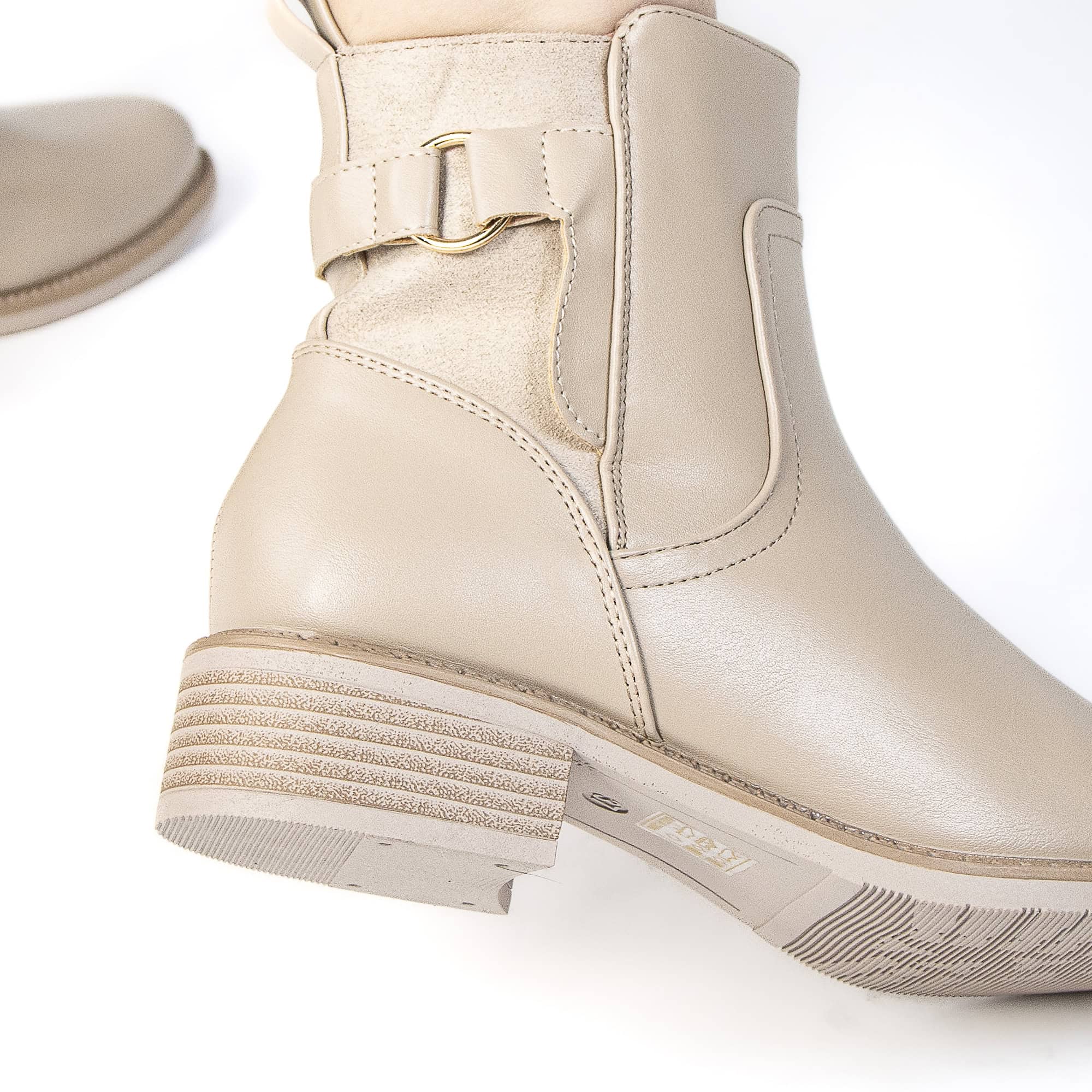 GLORY – Bottines femmes en Kaki.