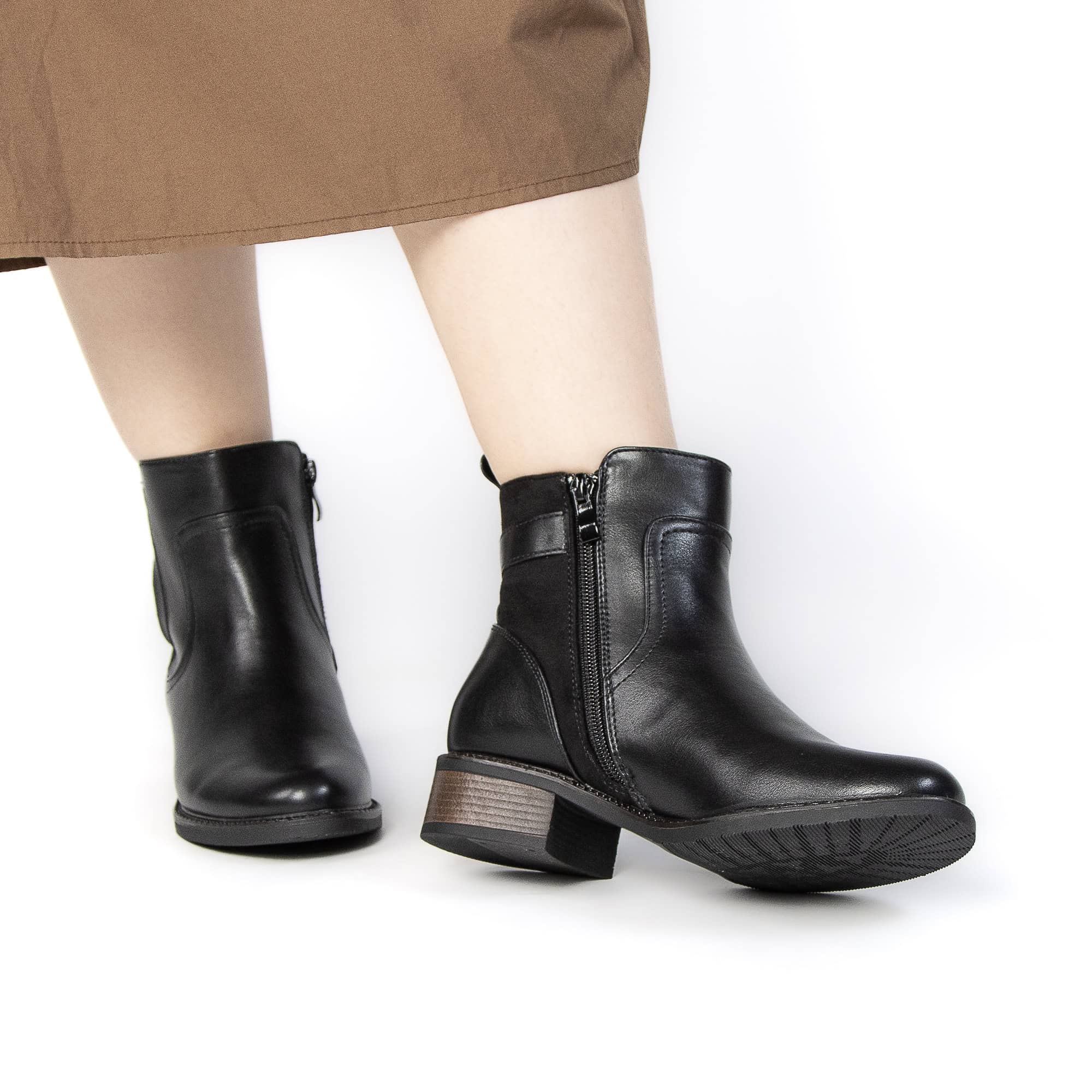 GLORY – Bottines femmes en Noir.